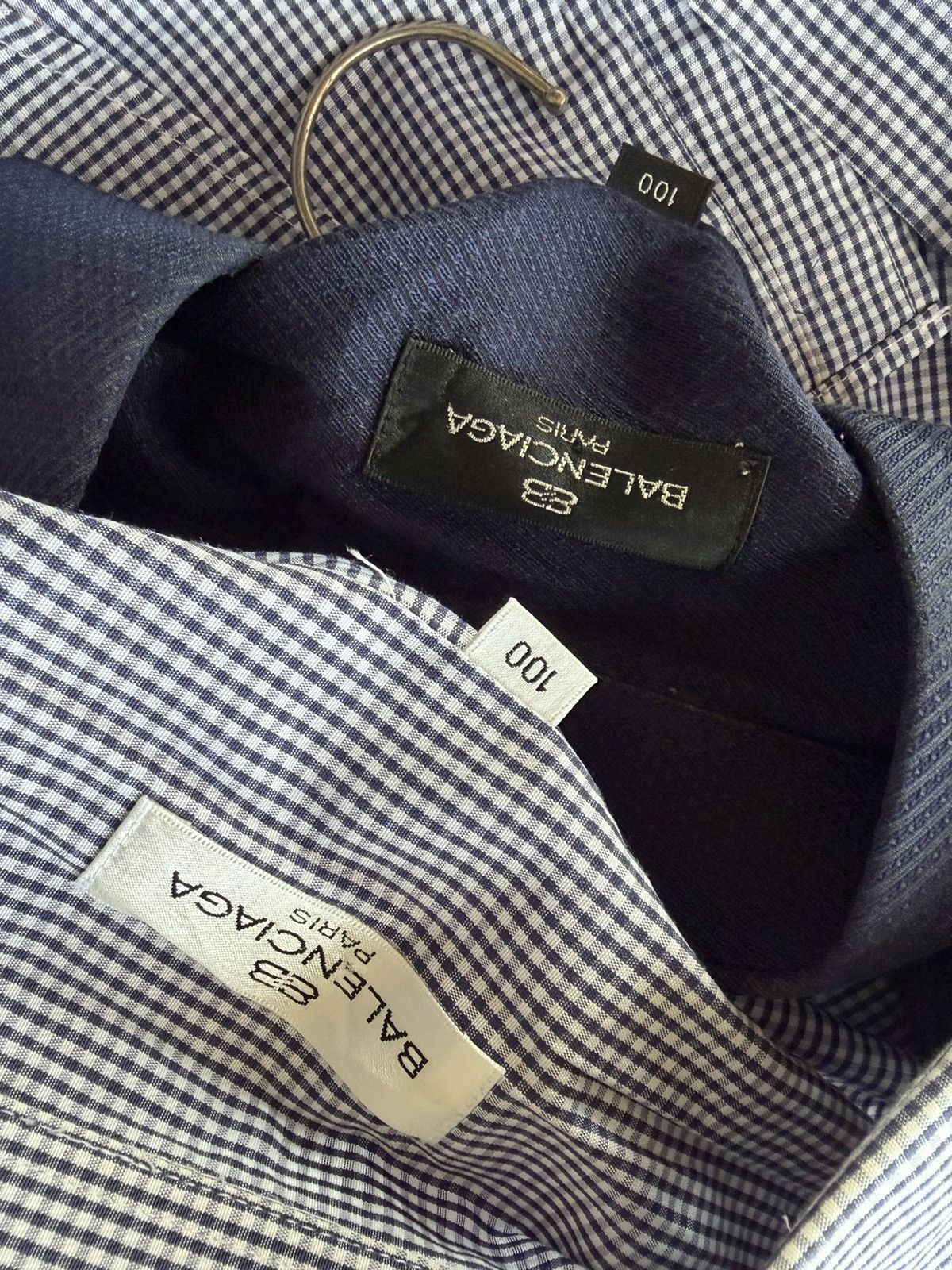 Balenciaga Balenciaga double layered vintage shirt button Size US L / EU 52-54 / 3 - 6 Thumbnail