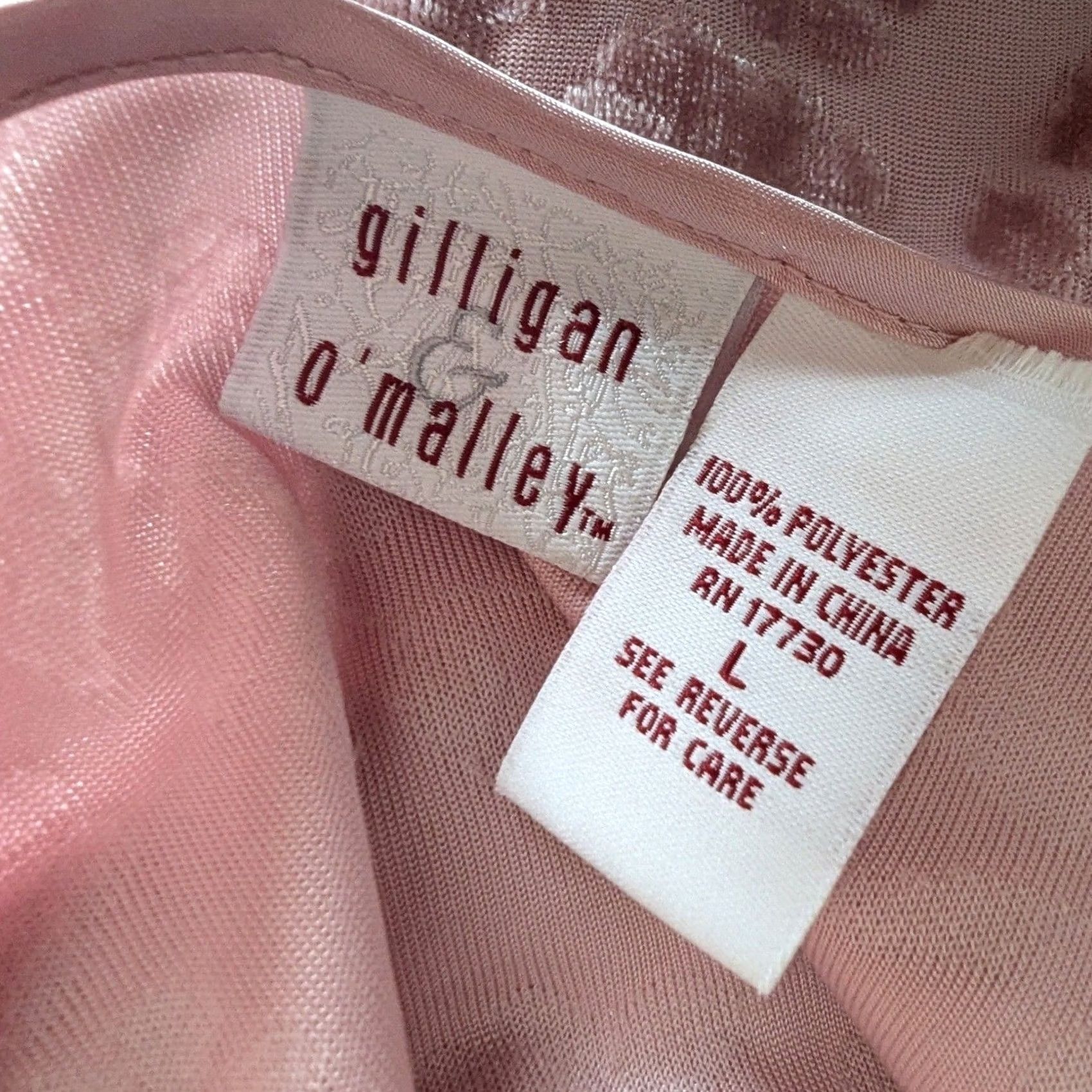 Vintage Light Pink Floral Burnout Mini Slip Dress Sz L Spaghetti Strap Tunic Sleeveless Womens Size L / US 10 / IT 46 - 6 Thumbnail