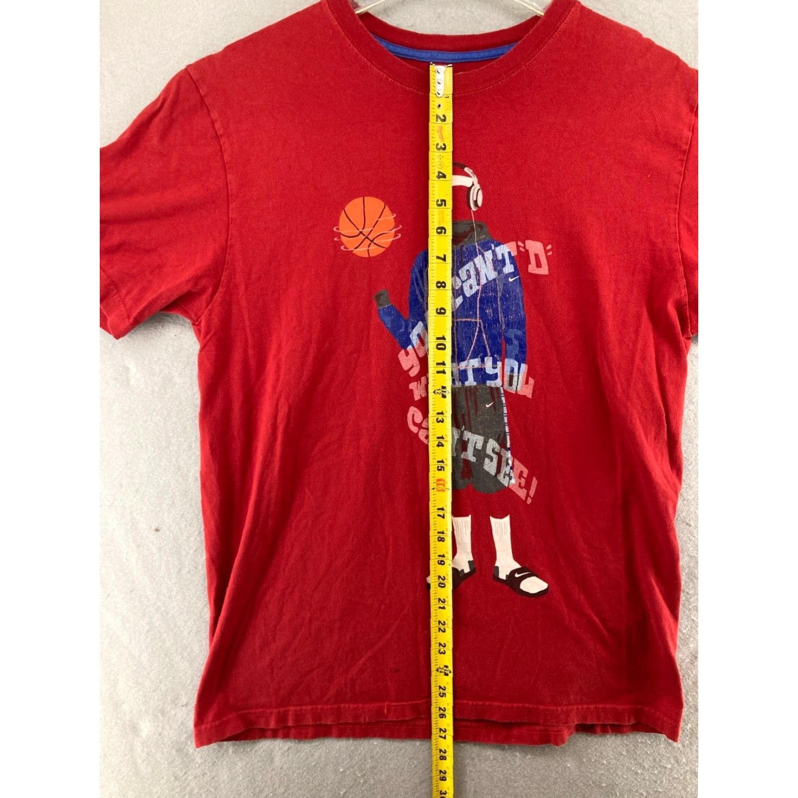 Nike Nike T-Shirt Mens Large Cant stop Red Jersey Crew Neck Sports Nike Air - Adult Large Mens Size US L / EU 52-54 / 3 - 3 Thumbnail