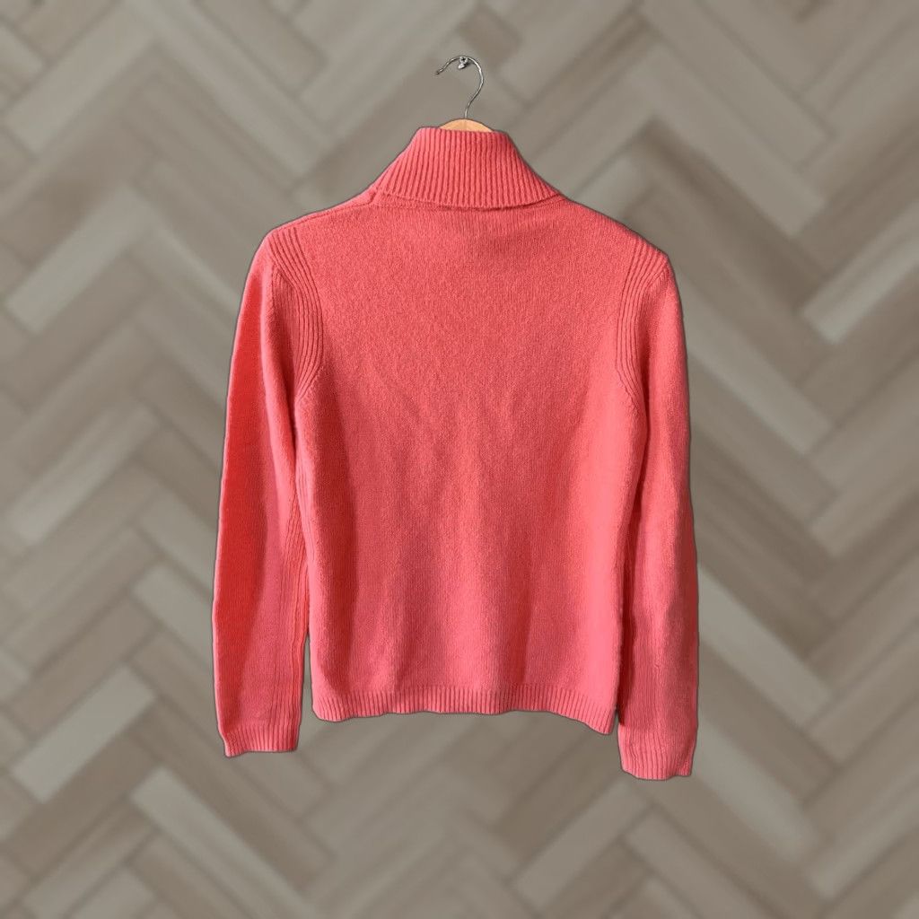 Vintage Hathaway Platinum Womens Orange Turtleneck Pullover Cashmere Sweater M Medium Orange Pullover Cashmere Sweater Womens Turtleneck Hathaway Platinum Size M / US 6-8 / IT 42-44 - 1 Thumbnail