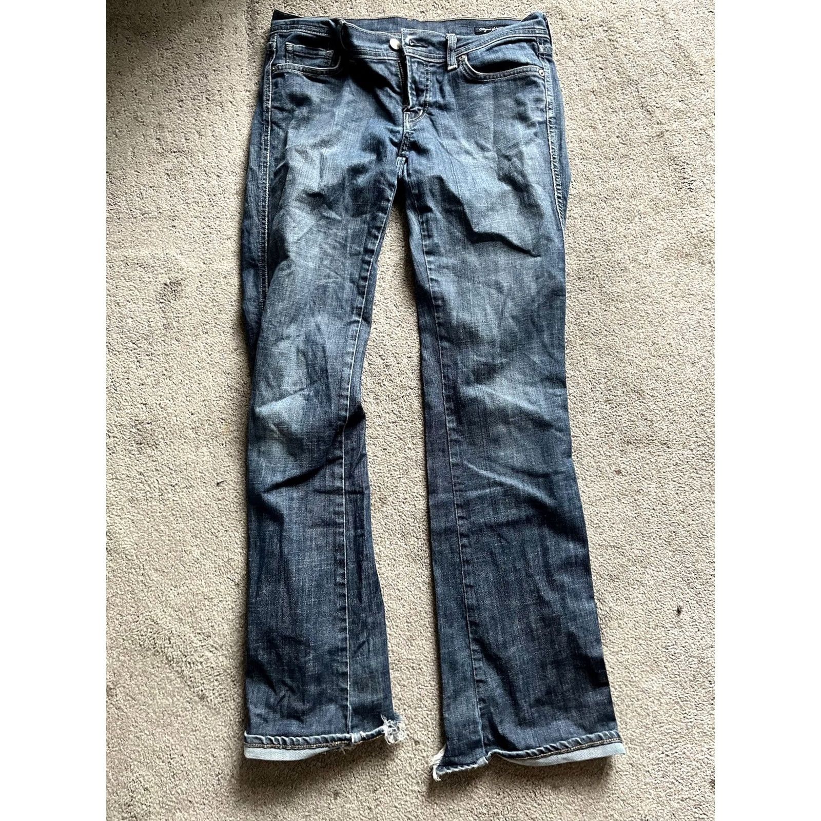 Citizens Of Humanity Citizens of Humanity Kelly Low Rise Bootcut Denim Jeans 29 Dark Wash Western Size 29" - 3 Thumbnail