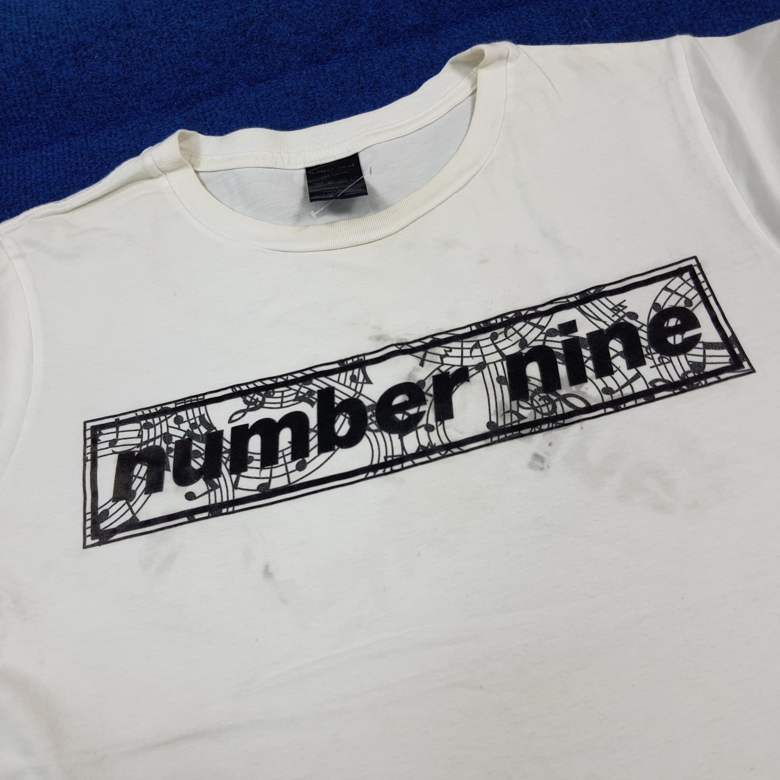 Number (N)ine Vintage Number Nine Japan Box Logo Tshirt C299N8 Size US M / EU 48-50 / 2 - 7 Thumbnail