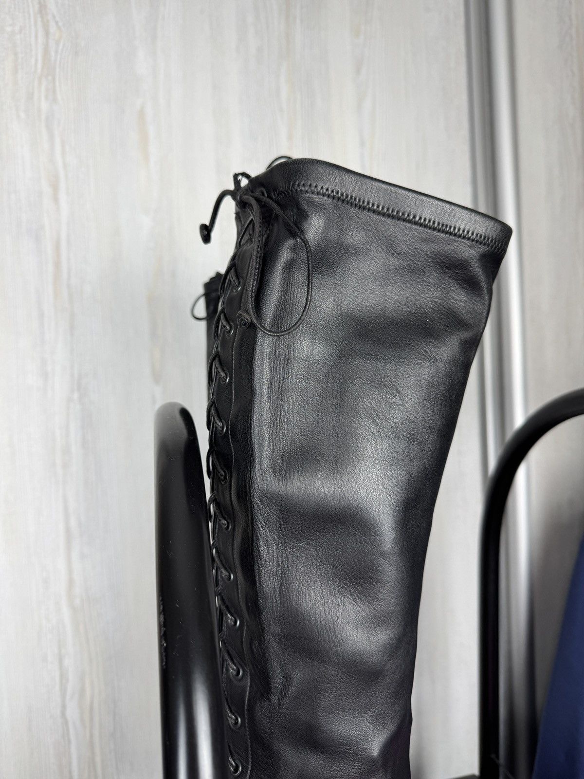 Etro ETRO black soft leather knee length heel boots Size US 9.5 / IT 39.5 - 7 Thumbnail