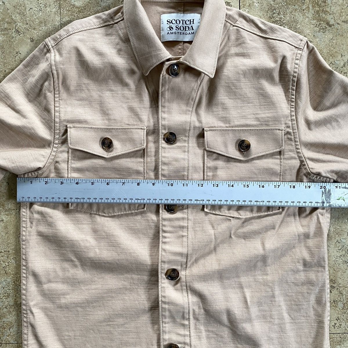 Scotch & Soda Scotch & Soda Textured Canvas Shirt Jacket Size US S / EU 44-46 / 1 - 5 Thumbnail
