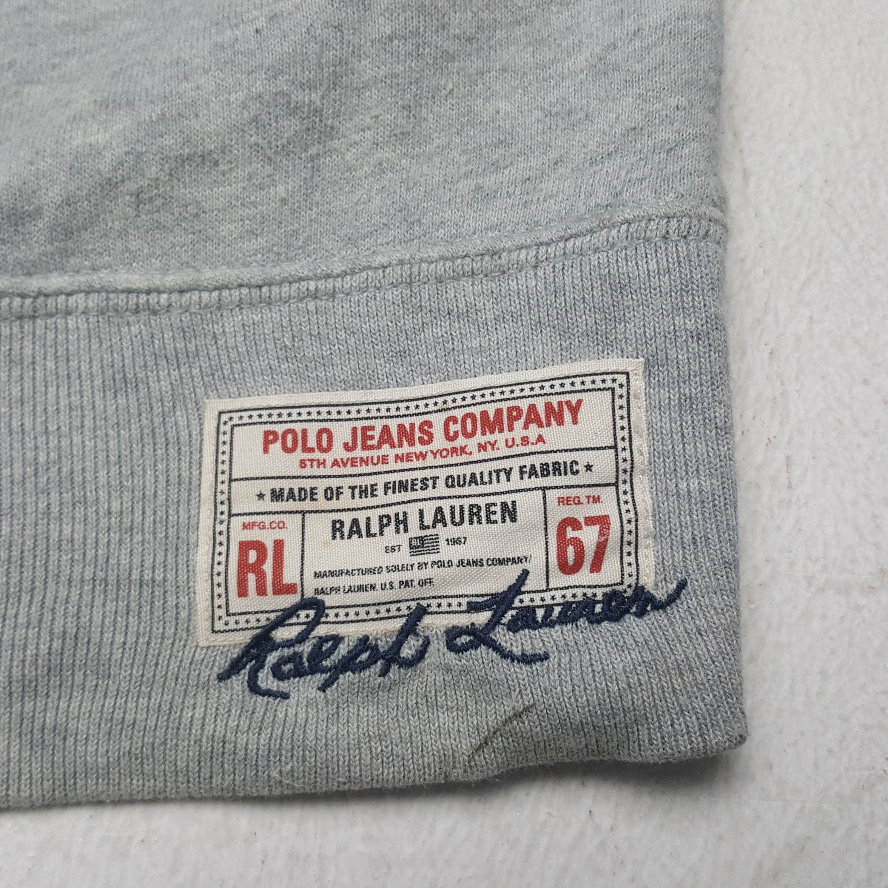 Polo Ralph Lauren × Vintage Vintage Polo Jeans Ralph Lauren Company Sweatshirt Size US L / EU 52-54 / 3 - 9 Thumbnail