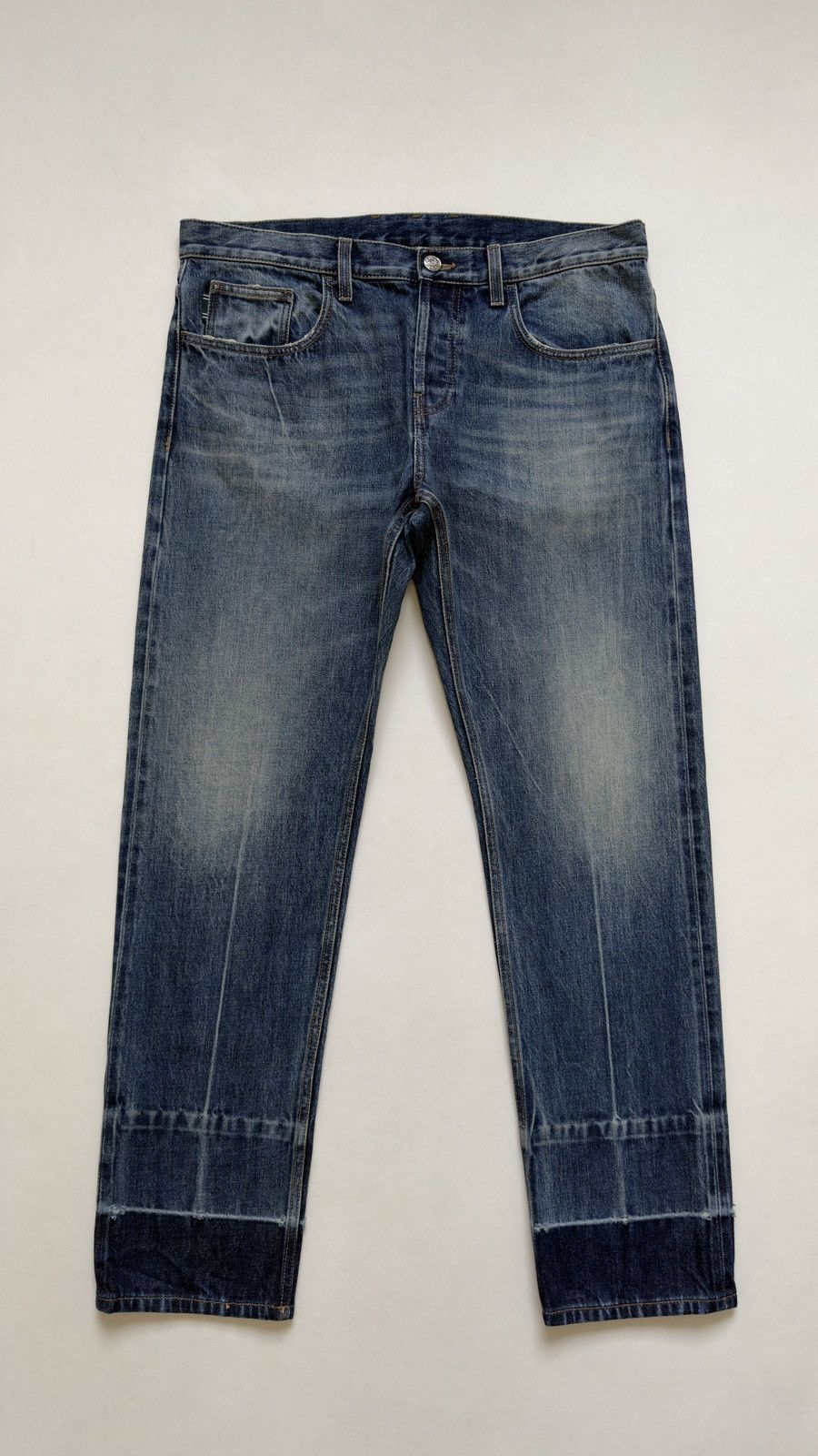 Gucci Early 2010s Washed Blue Skinny Jeans Size US 34 / EU 50 - 2 Thumbnail