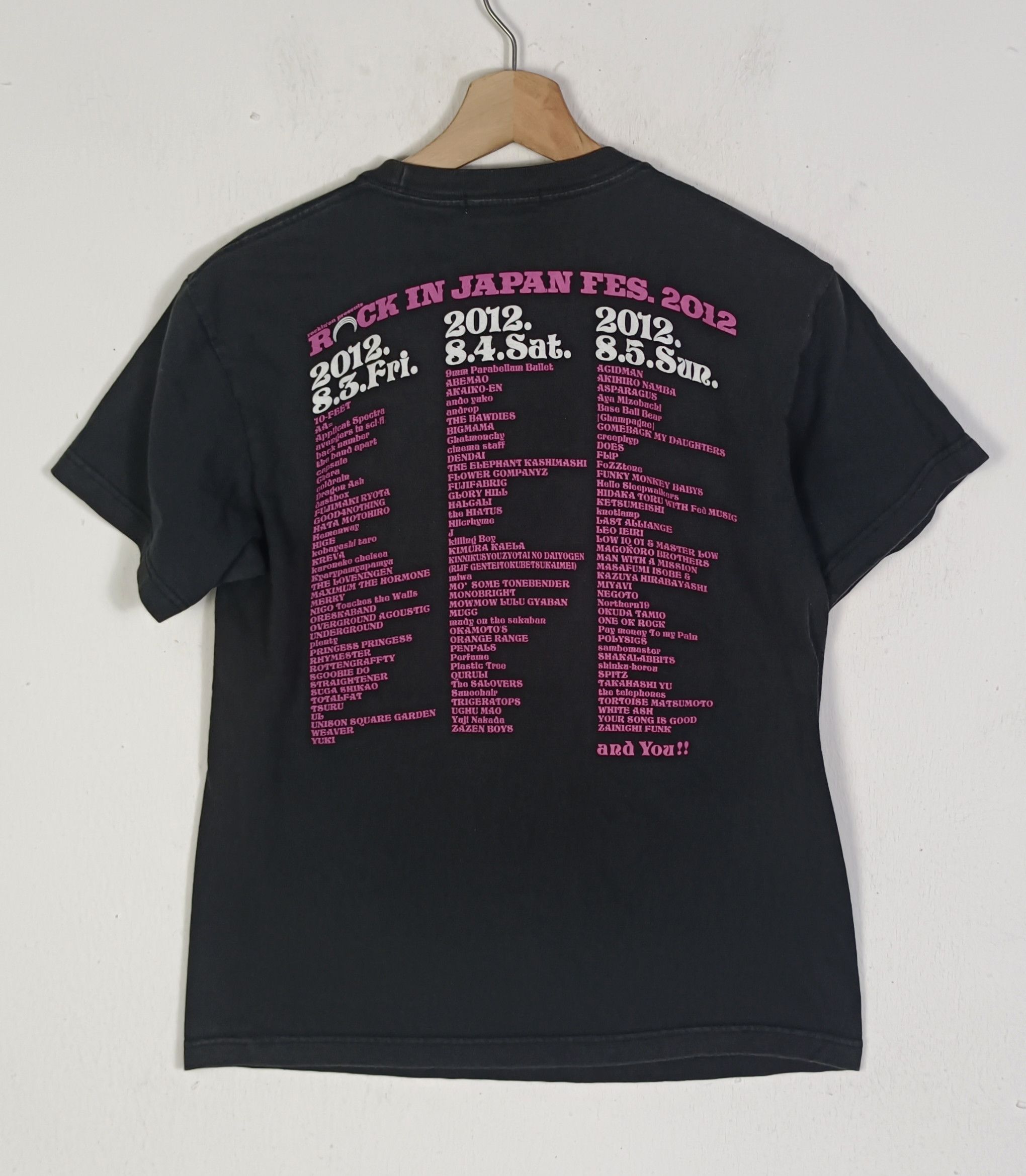 Band Tees × Japanese Brand VINTAGE 2012 ROCK IN JAPAN LIPS FEST TEE 9MM 10-FEET Size US S / EU 44-46 / 1 - 2 Thumbnail