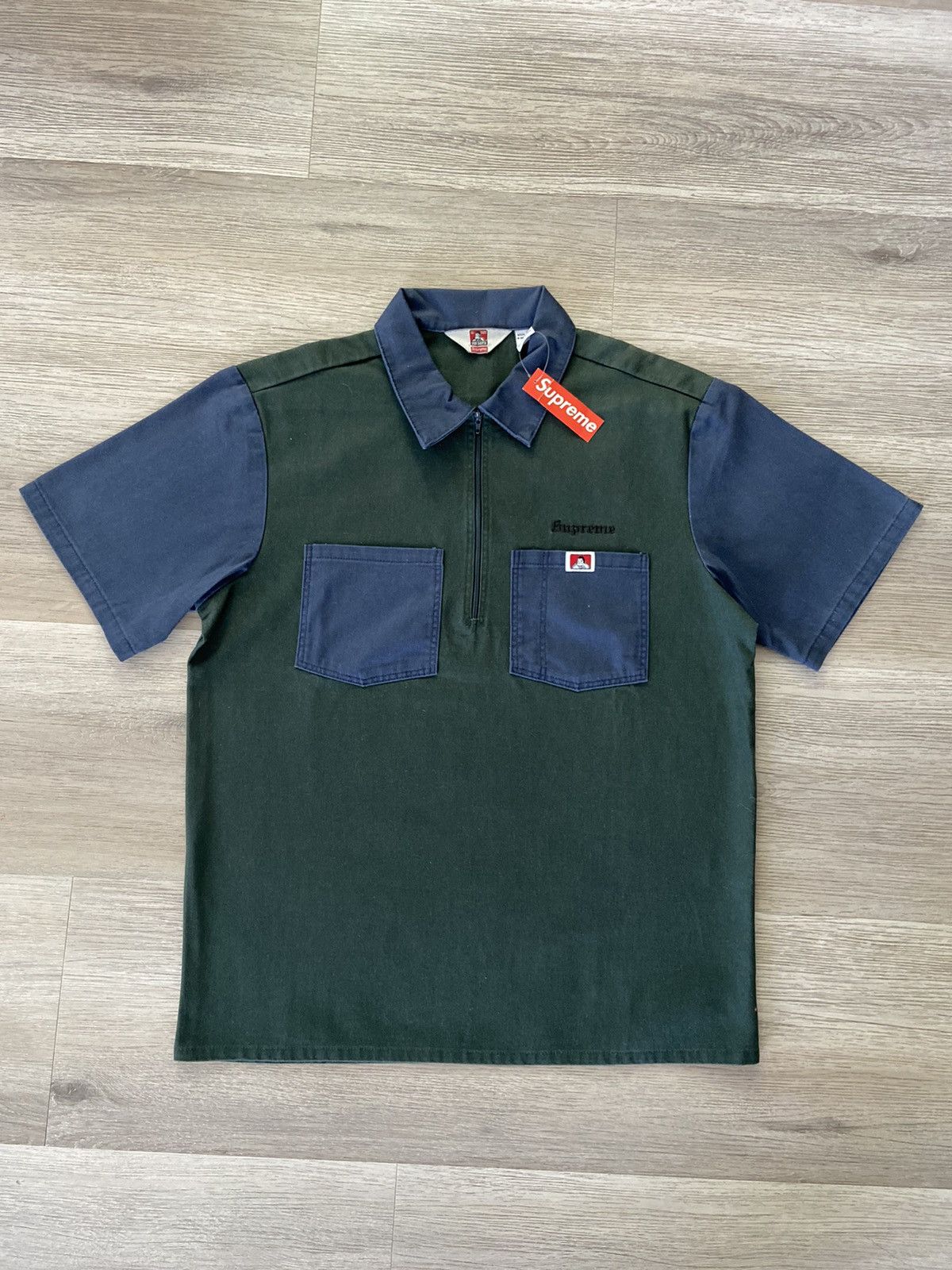 DS Supreme Ben Davis Half Zip Work Shirt FW19