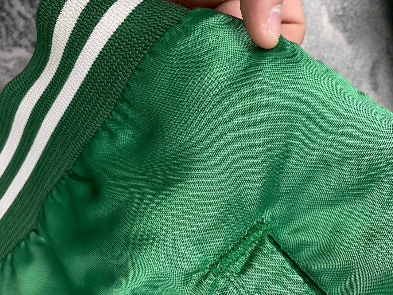 Vintage Vintage New York Jets Chalk Line 90s Bomber Jacket Big Logo Size US XL / EU 56 / 4 - 11 Thumbnail