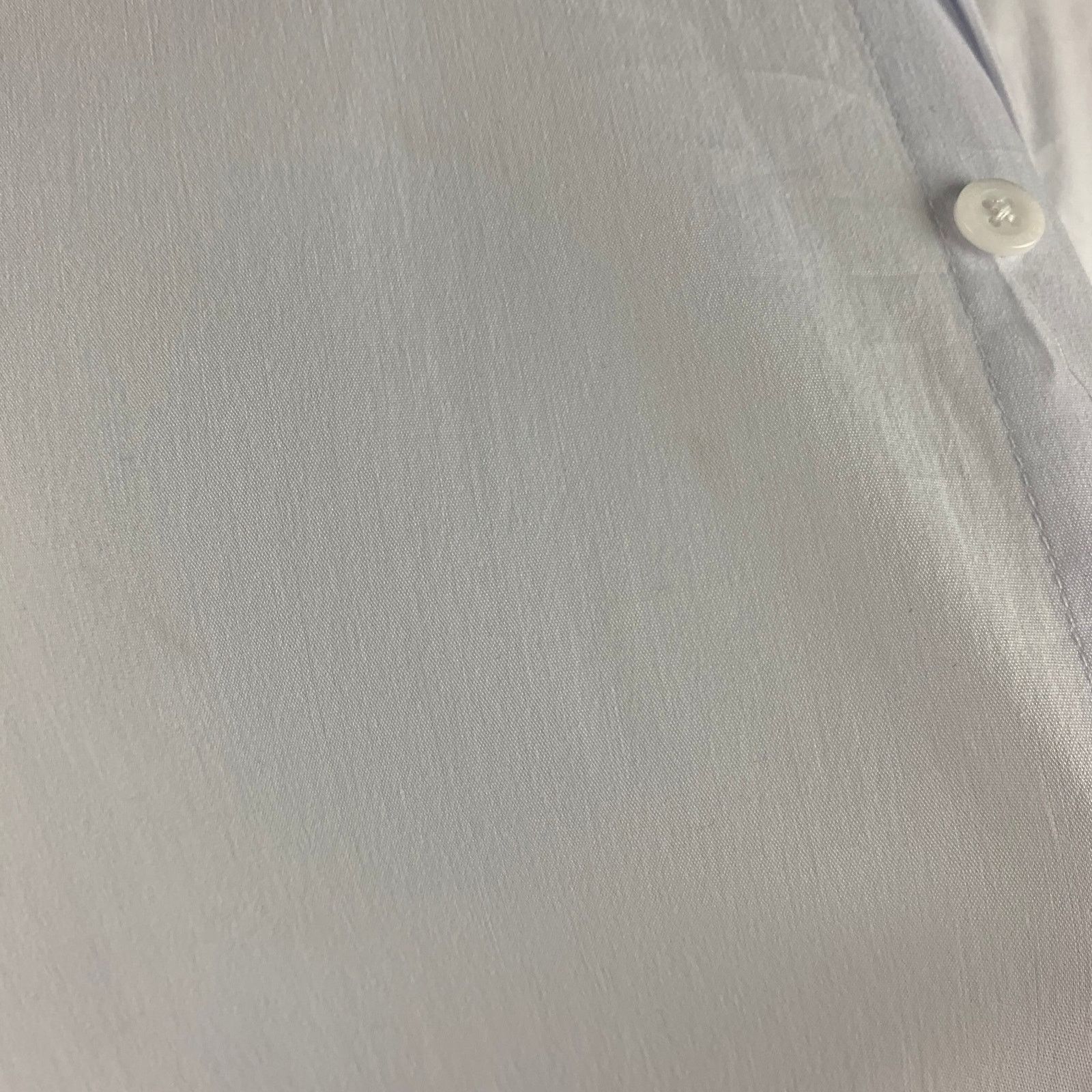 John Richmond JORDANLUCA White Solid Cotton Blend Button Up Long Sleeve Size US XL / EU 56 / 4 - 4 Thumbnail