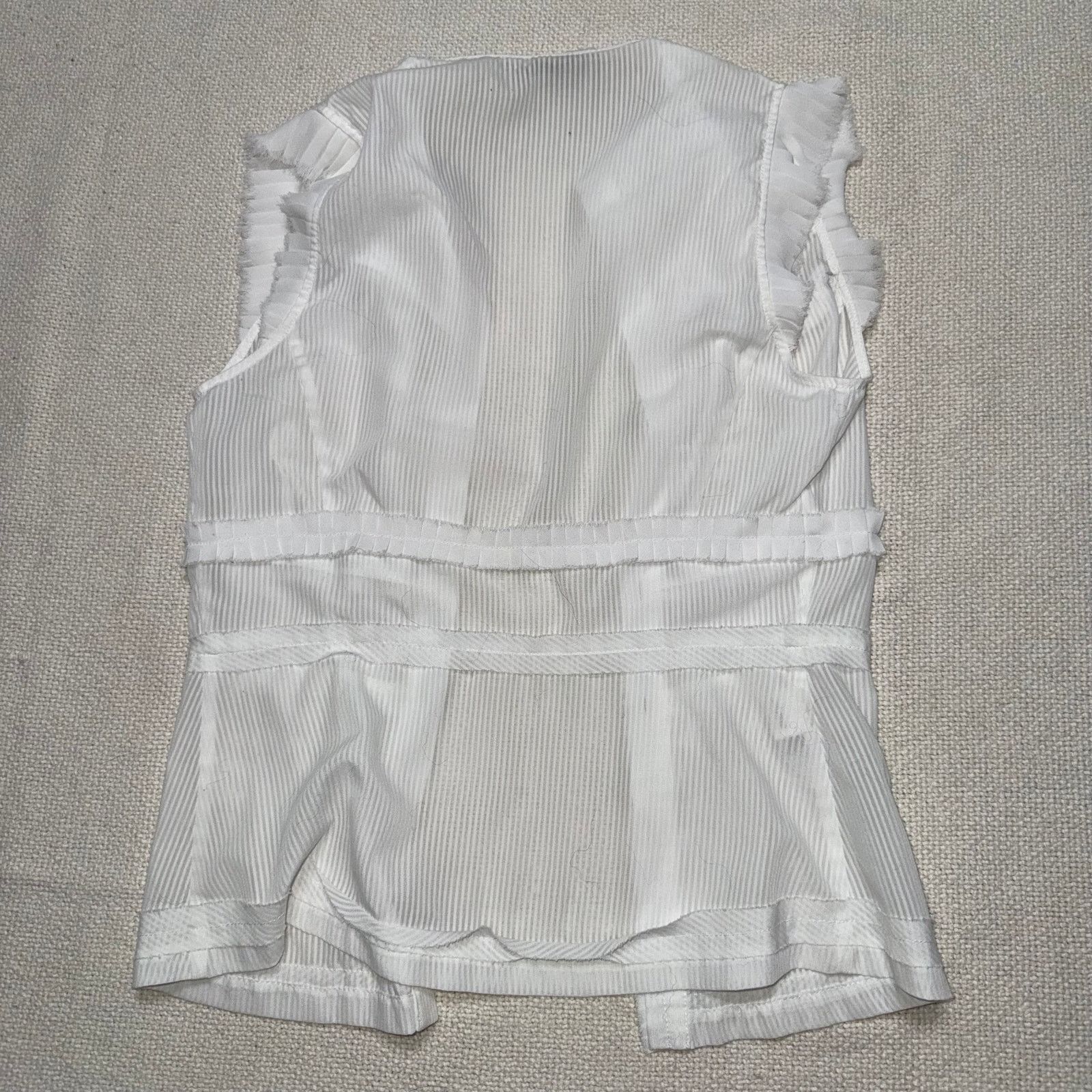 Bcbgmaxazria BCBGMAXAZRIA Sleeveless Ruffle Blouse | Sz S Size S / US 4 / IT 40 - 5 Thumbnail