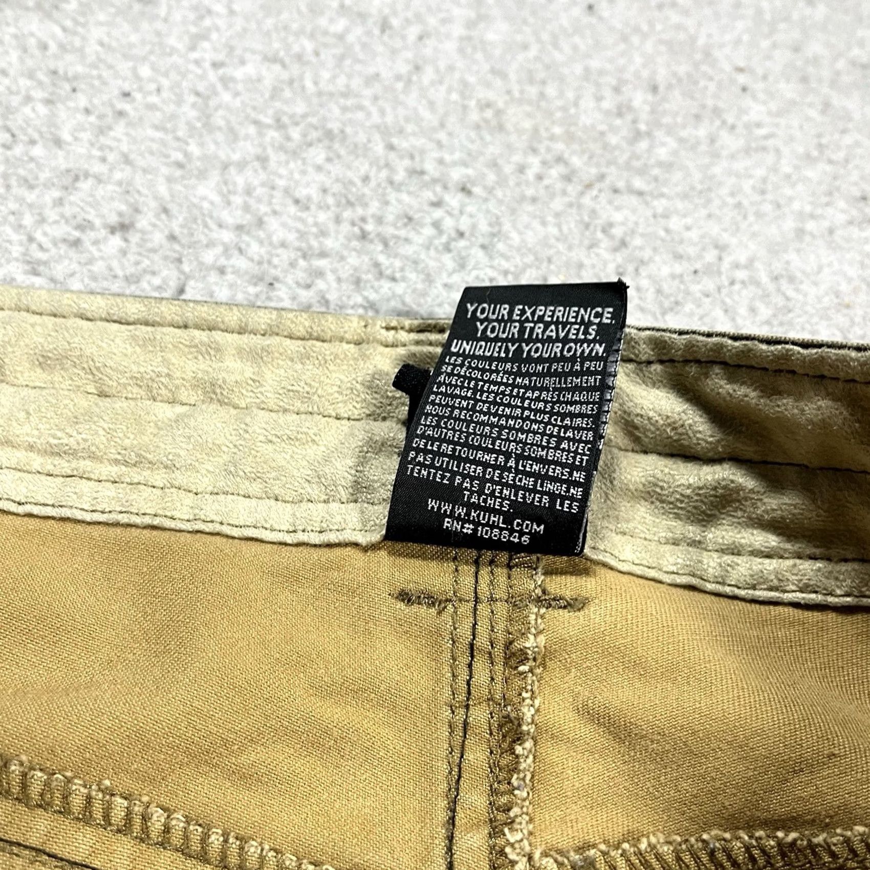 Vintage Kuhl Pants Mens 38x30 Patina Dye Easy Rydr Cargo Stretch Work 5-Pocket Green Cotton Regular Mens Size US 38 / EU 54 - 4 Thumbnail