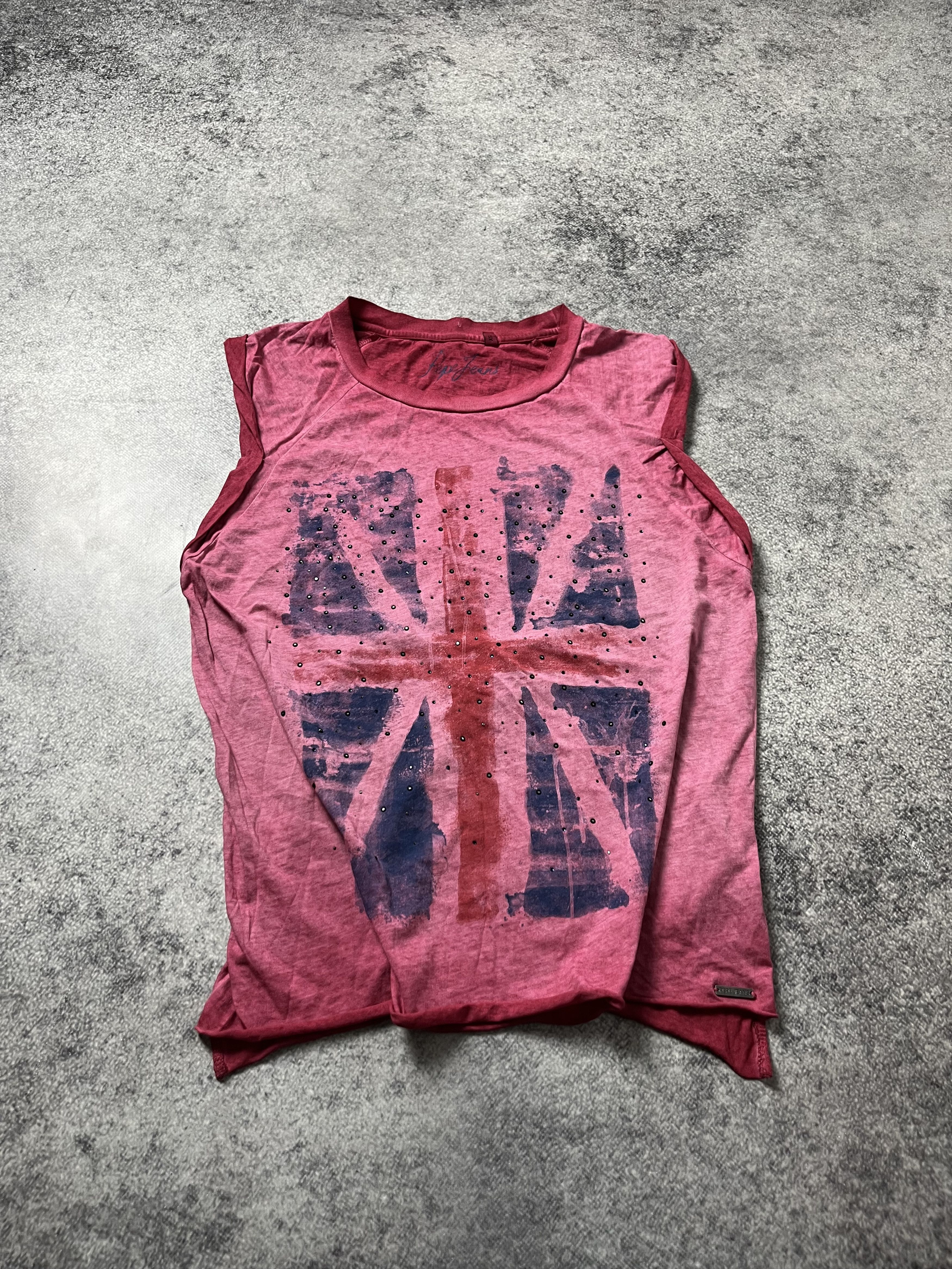 Hysteric Glamour 🔥00's British Flag John Galliano Vibe Washed Tank Top Size M / US 6-8 / IT 42-44 - 1 Thumbnail