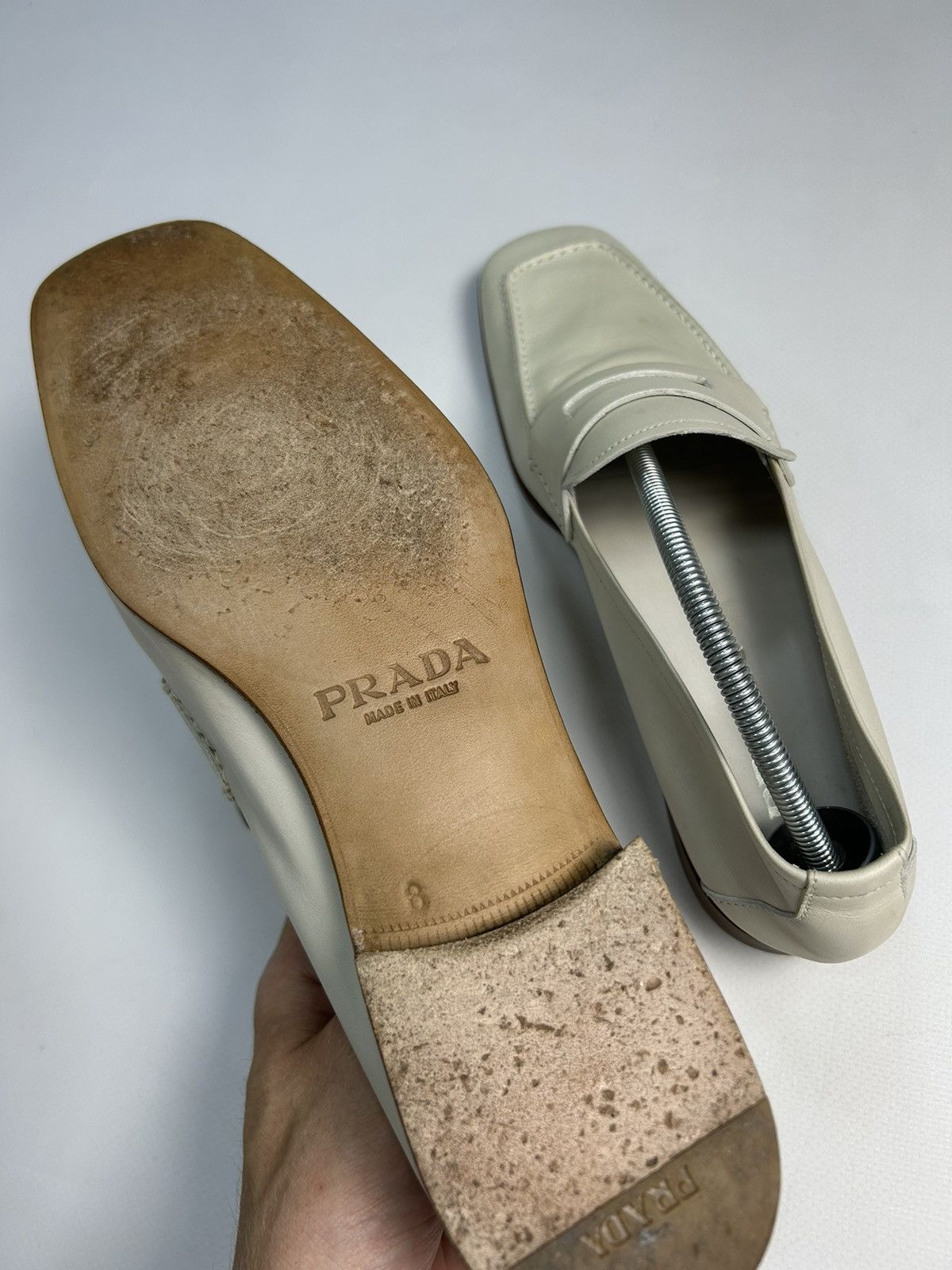 Prada Prada Milk Leather Casual Shoes Size US 9 / EU 42 - 8 Thumbnail