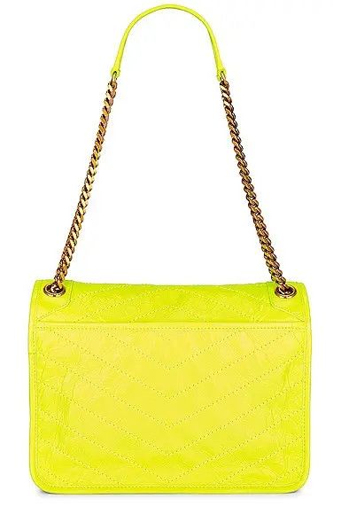 Saint Laurent Paris o1bcso1str0425 Size: OS/Niki Medium Chain Bag in Yellow Size ONE SIZE - 2 Thumbnail
