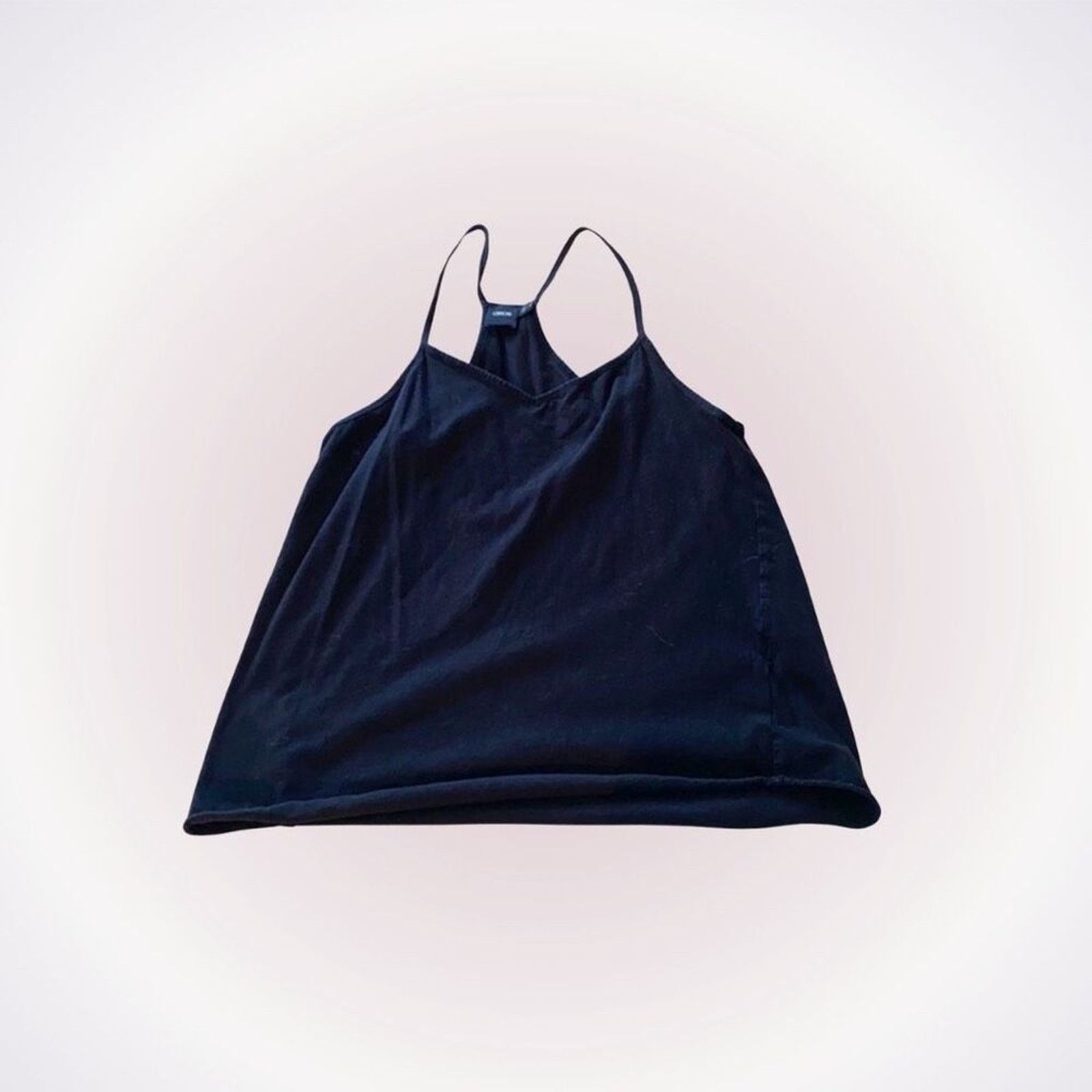Asos ASOS Black Oversized V-Neck Tank Top | Sz 4 Size S / US 4 / IT 40 - 1 Thumbnail