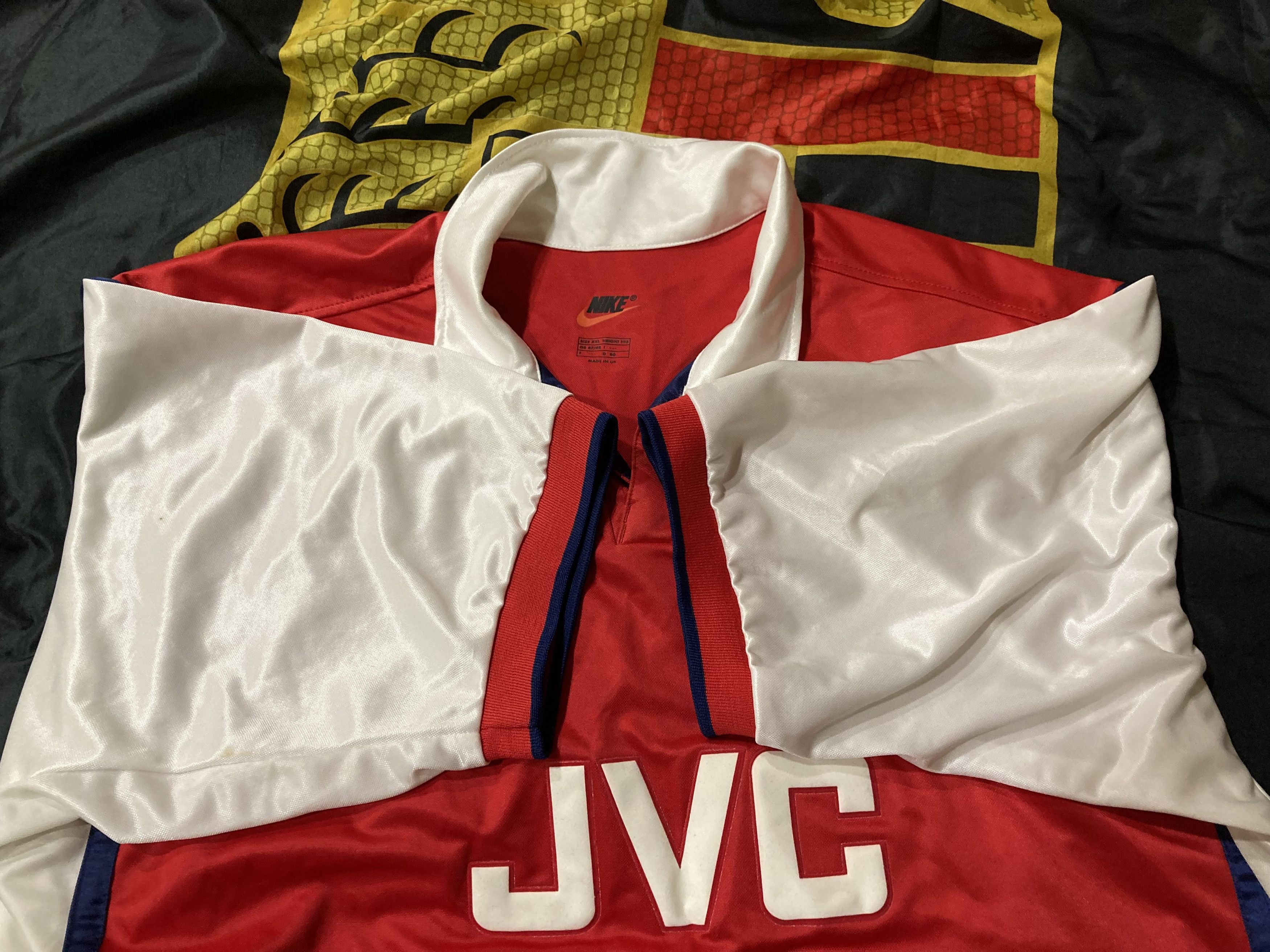 Nike 1998-99 Arsenal Home Jersey Shirt JVC [Very Good] Size US XXL / EU 58 / 5 - 9 Thumbnail