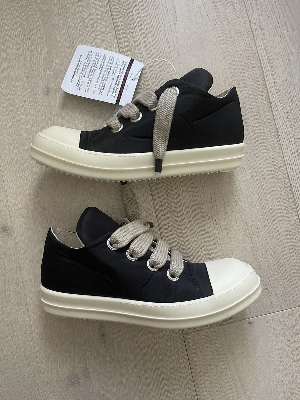 Rick Owens × Rick Owens Drkshdw RARE SIZE 15 RICK OWENS JUMBO LACE 