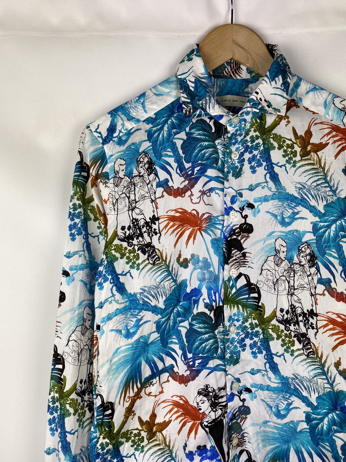 Etro Etro men’s long sleeve overprinted button up shirt size 39 Size US L / EU 52-54 / 3 - 4 Thumbnail