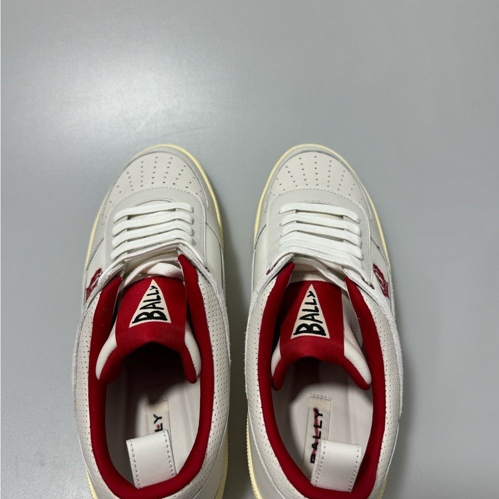 Bally Bally Riweira Low-Top Sneakers White Red Men’s Size 10 Size US 10 / EU 43 - 6 Thumbnail