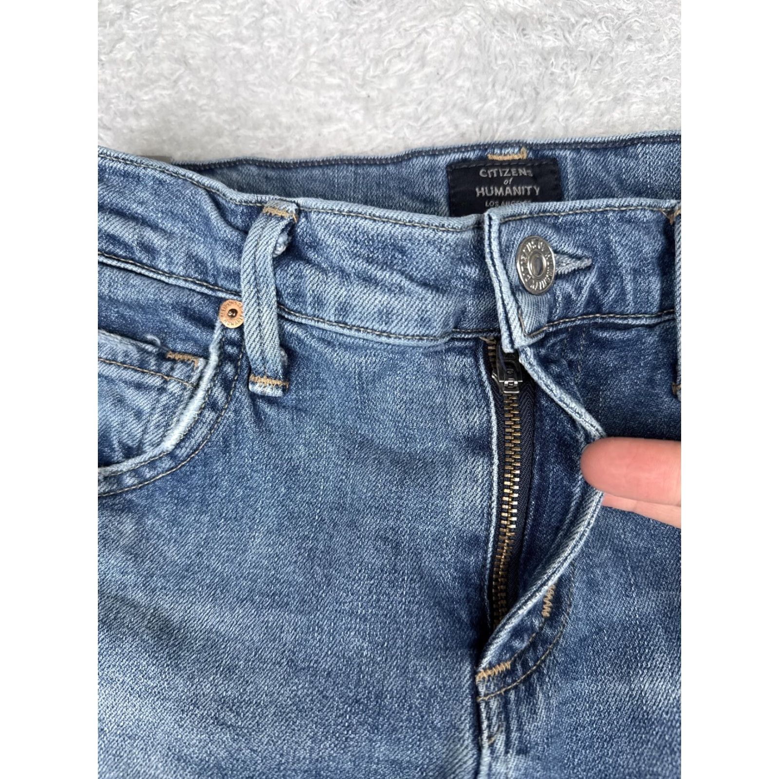 Citizens Of Humanity Citizens Of Humanity Jeans Straight Womens 26 Blue Mid Rise Stretch Denim 26x26 Size 26" / US 2 / IT 38 - 5 Thumbnail