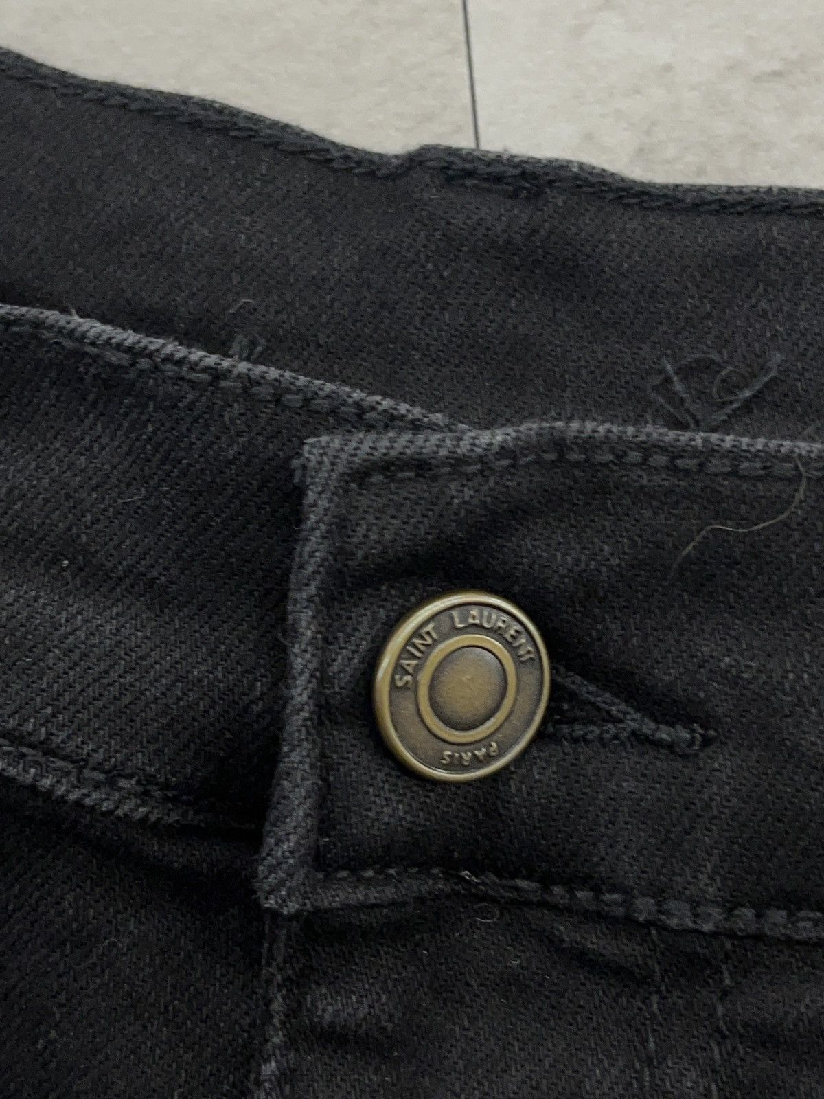 Saint Laurent Paris Saint Laurent Paris D02 M/SK-LW Black Skinny Jeans 32 Size US 32 / EU 48 - 4 Thumbnail