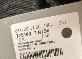 Balenciaga o1in1g1024 SB Hourglass Jacket in Black/White Size S / US 4 / IT 40 - 6 Thumbnail