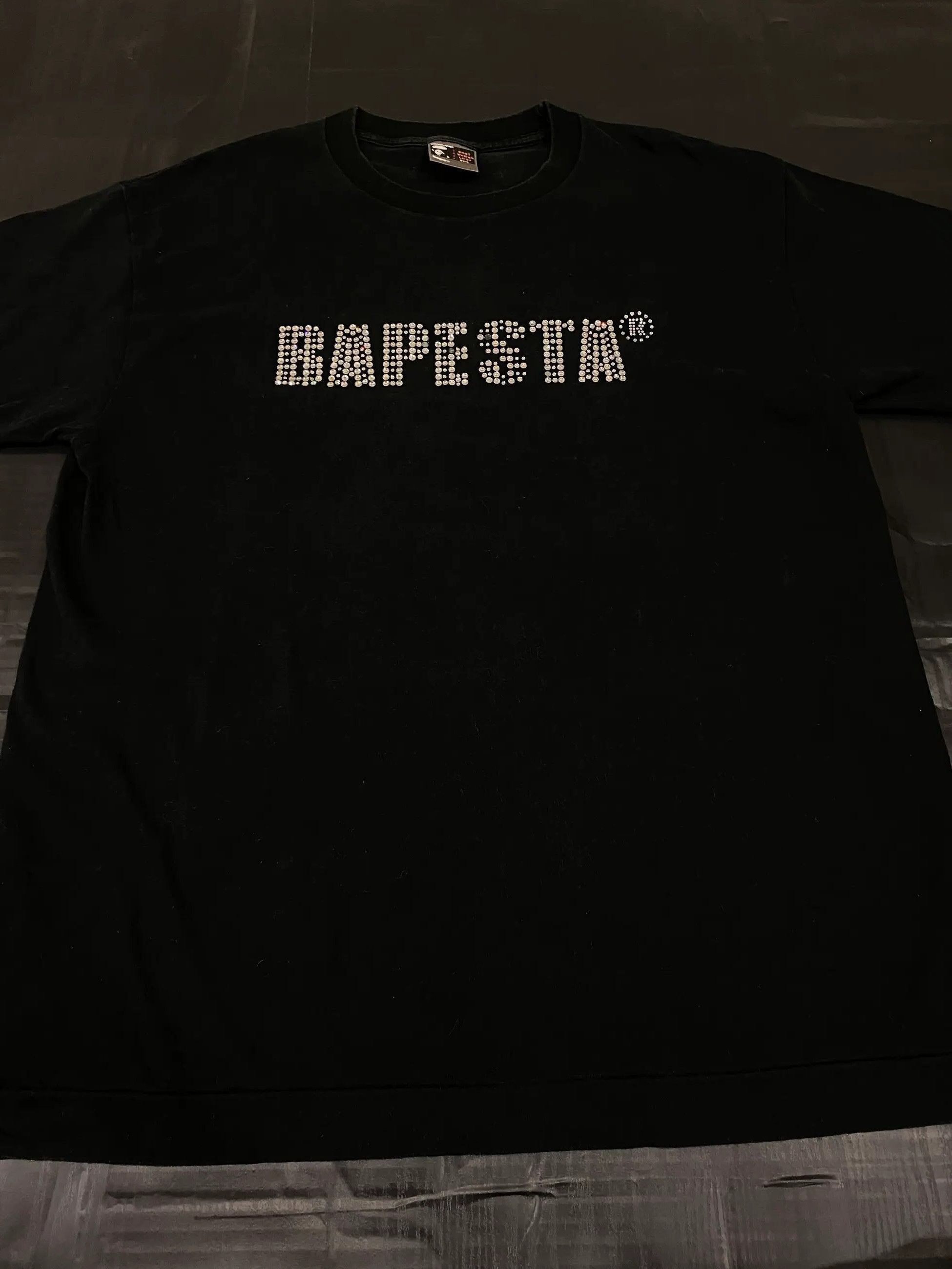 Bape Rhinestone Bapesta Tee Size US XL / EU 56 / 4 - 2 Thumbnail