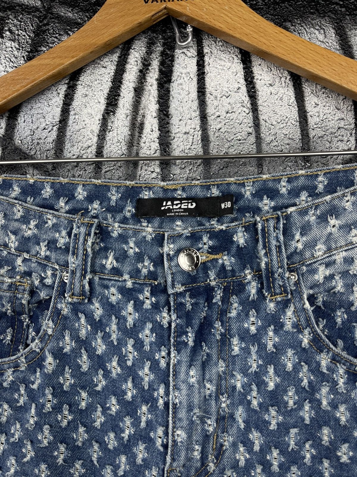 Jaded London Jaded London Distressed Pull Texture Baggy Fit Jeans Men’s Size US 30 / EU 46 - 6 Thumbnail