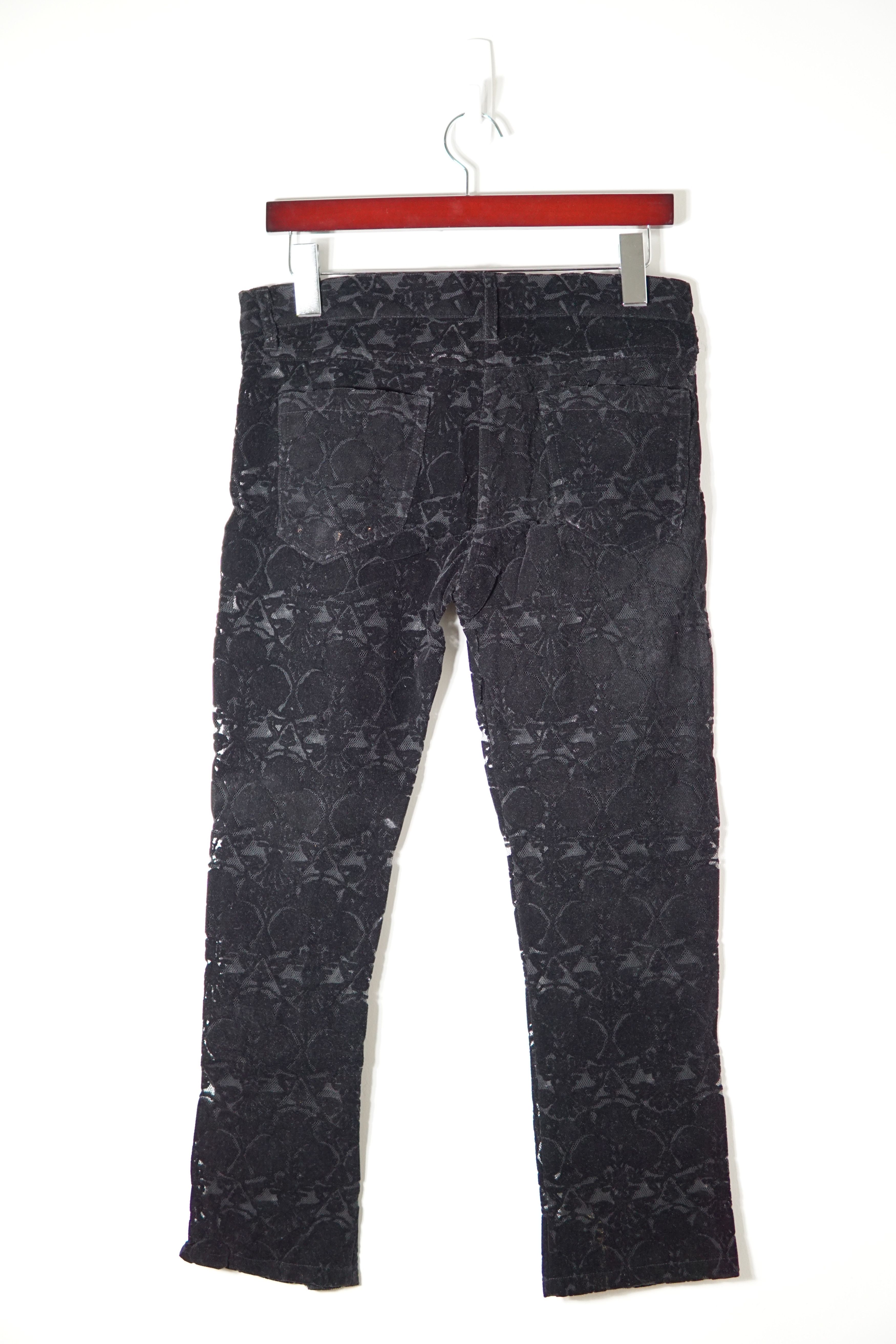 Ann Demeulemeester SS14 Runway Velvet Mesh Pants Size 25" / US 0 / IT 36 - 3 Thumbnail