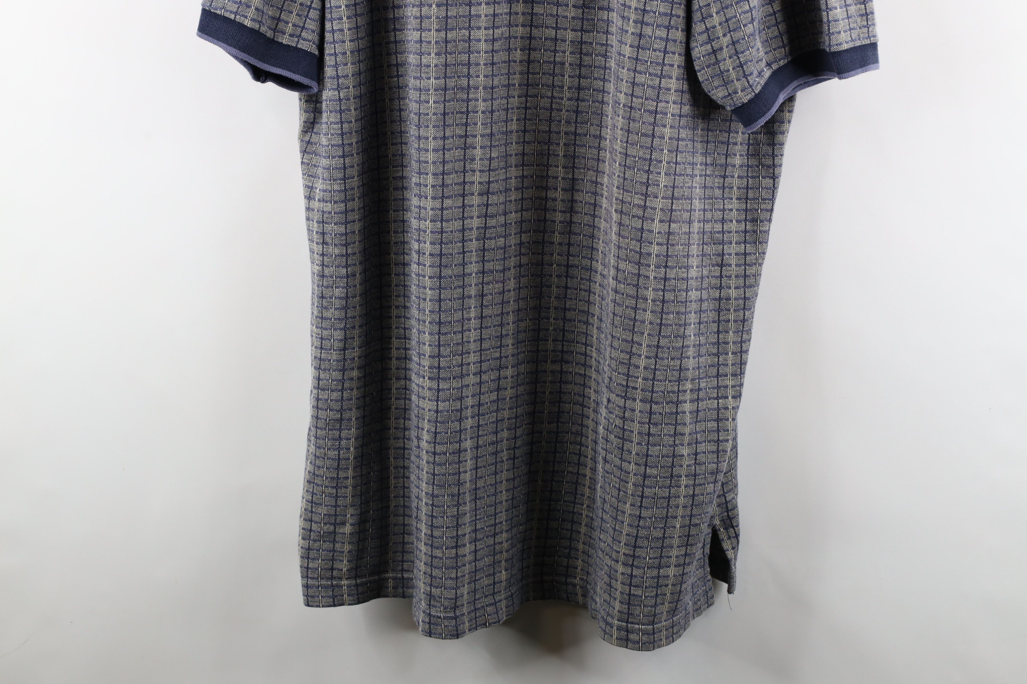 Vintage Vintage 90s Streetwear Striped Plaid Knit Collared Golf Polo Size US XXL / EU 58 / 5 - 3 Thumbnail