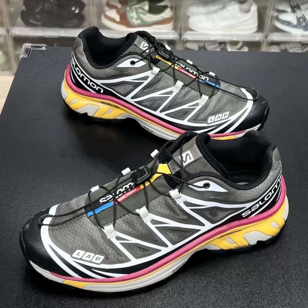 Salomon Salomon Gray Running Shoes Low Top Size US 10 / EU 43 - 1 Thumbnail