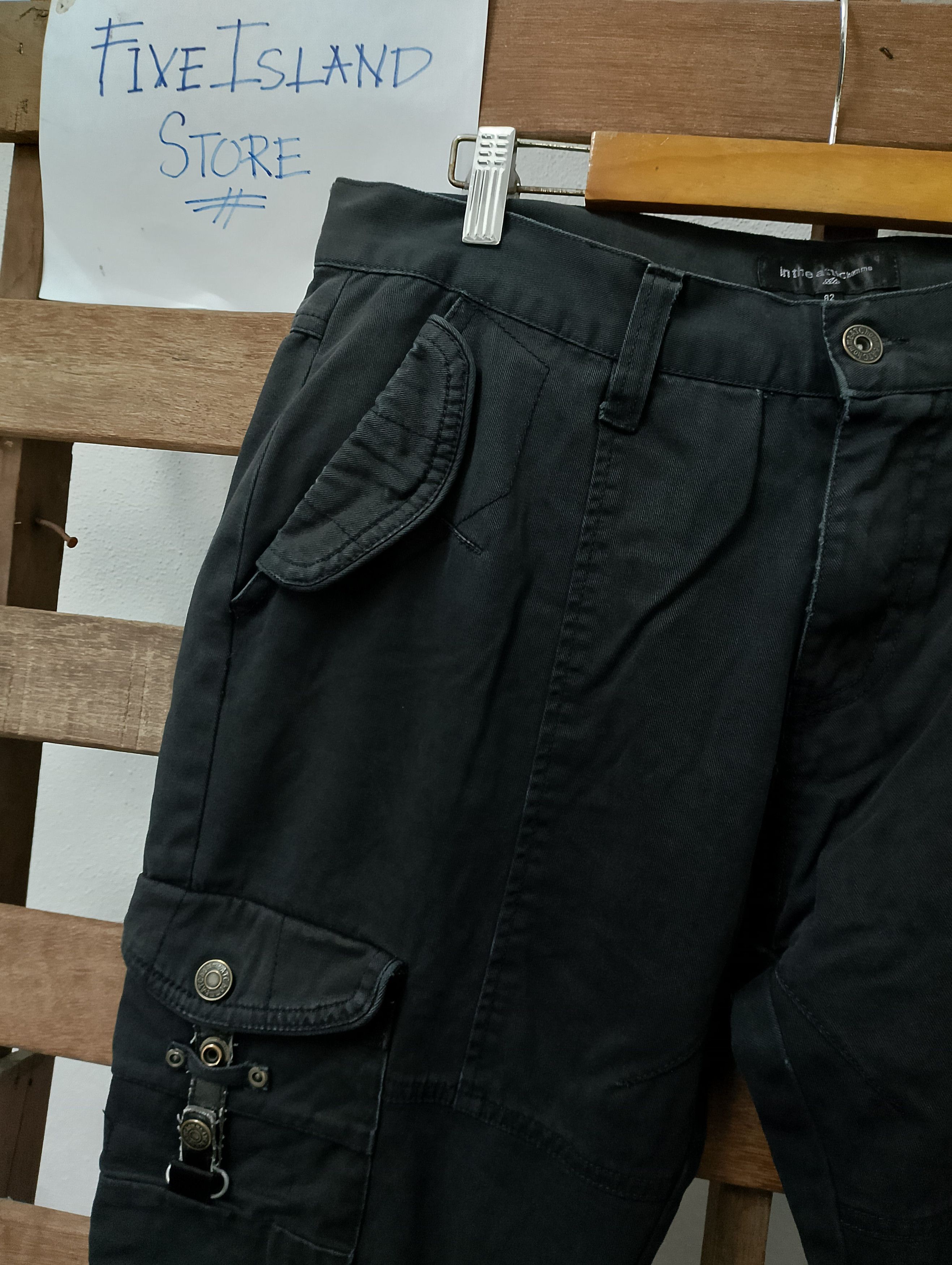 In The Attic × Japanese Brand In The Attic Cargo Pant Punk Bikes Style Size US 34 / EU 50 - 4 Thumbnail