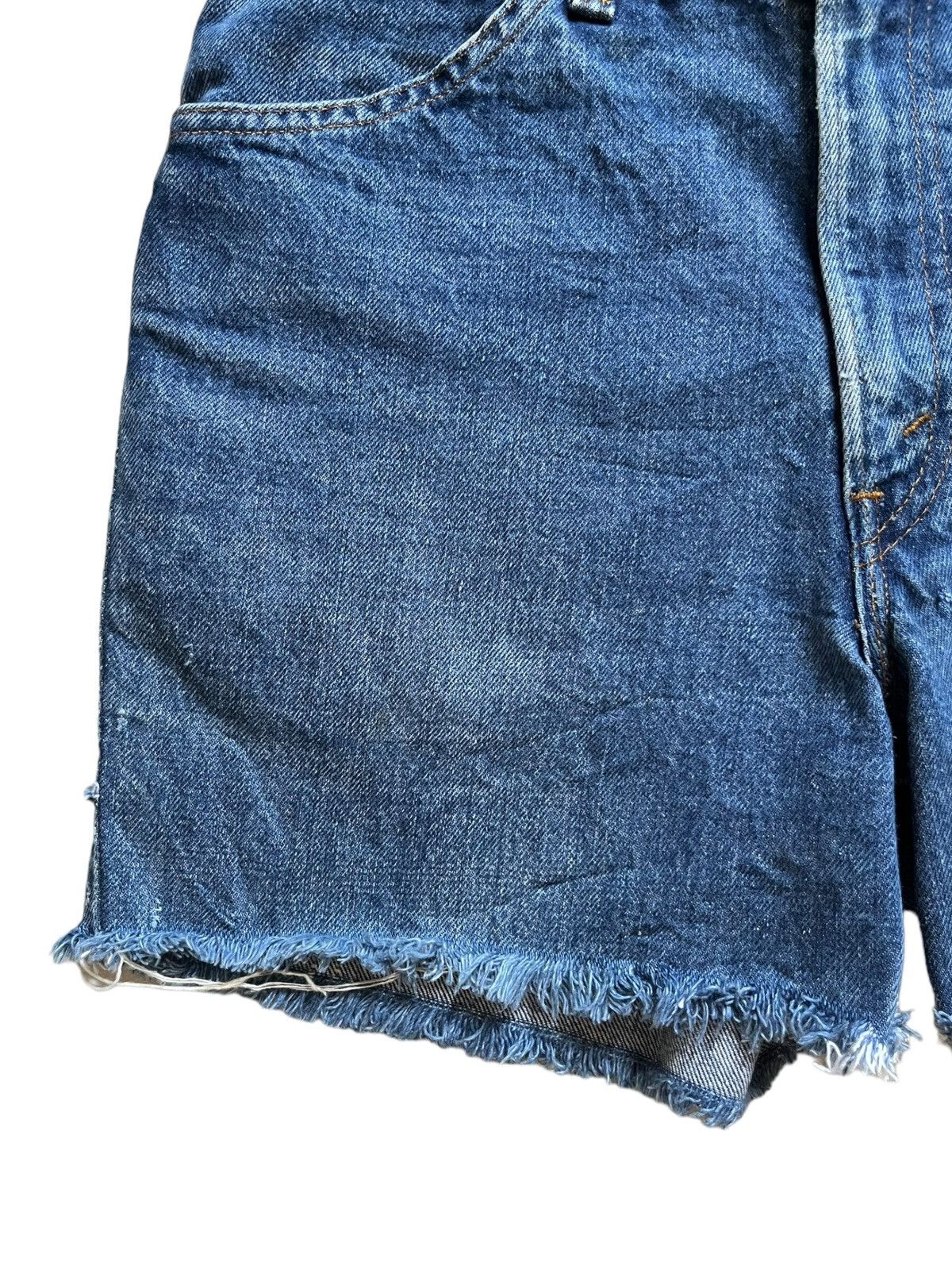 Levi's × Levi's Vintage Clothing Vintage 80s Levis 646 Orange Tab Distressed Shorts Jeans Size 29" - 8 Thumbnail