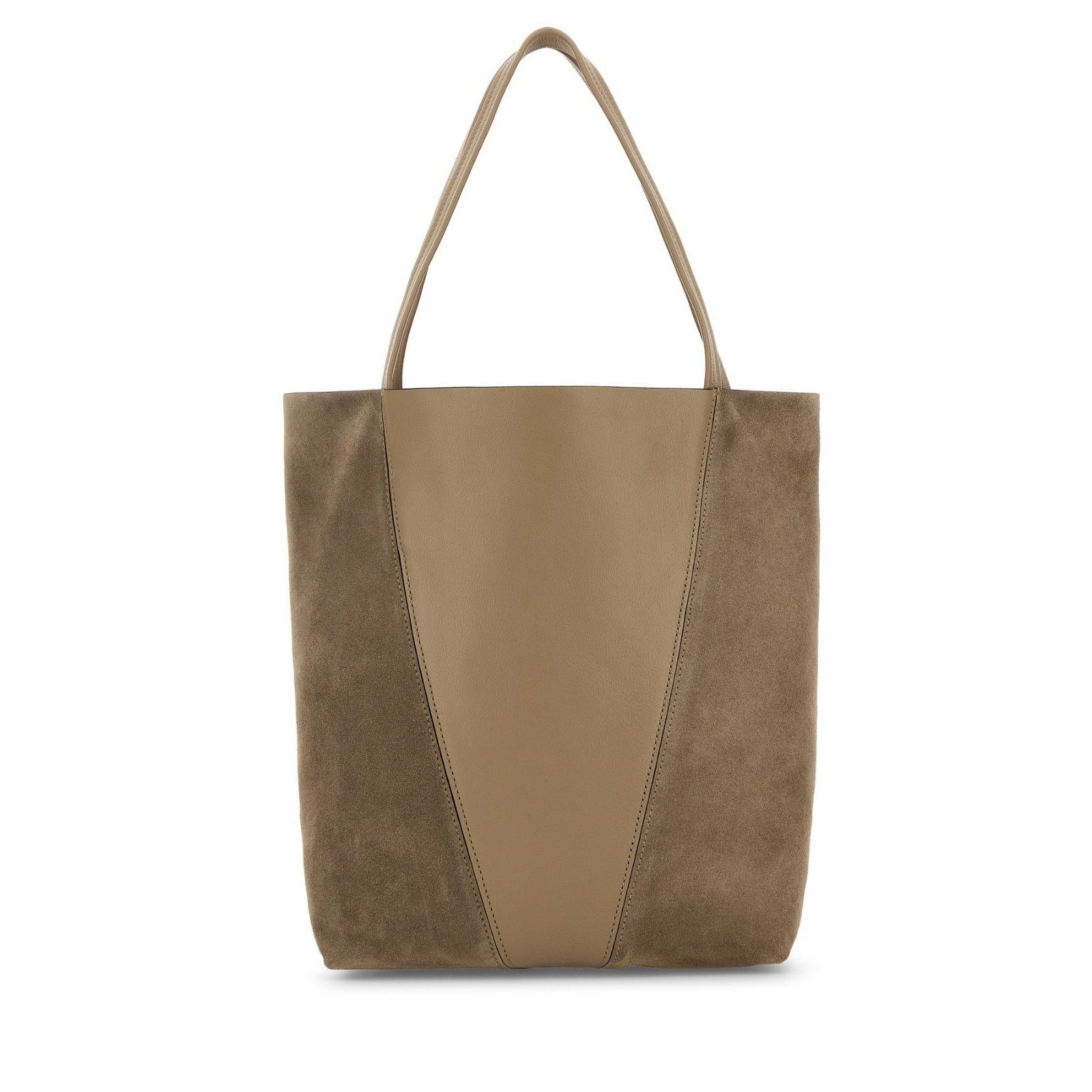 Chloe Chloe Medium Spin Boyish Brown Grained Leather/Suede Tote Ba Size ONE SIZE - 3 Thumbnail