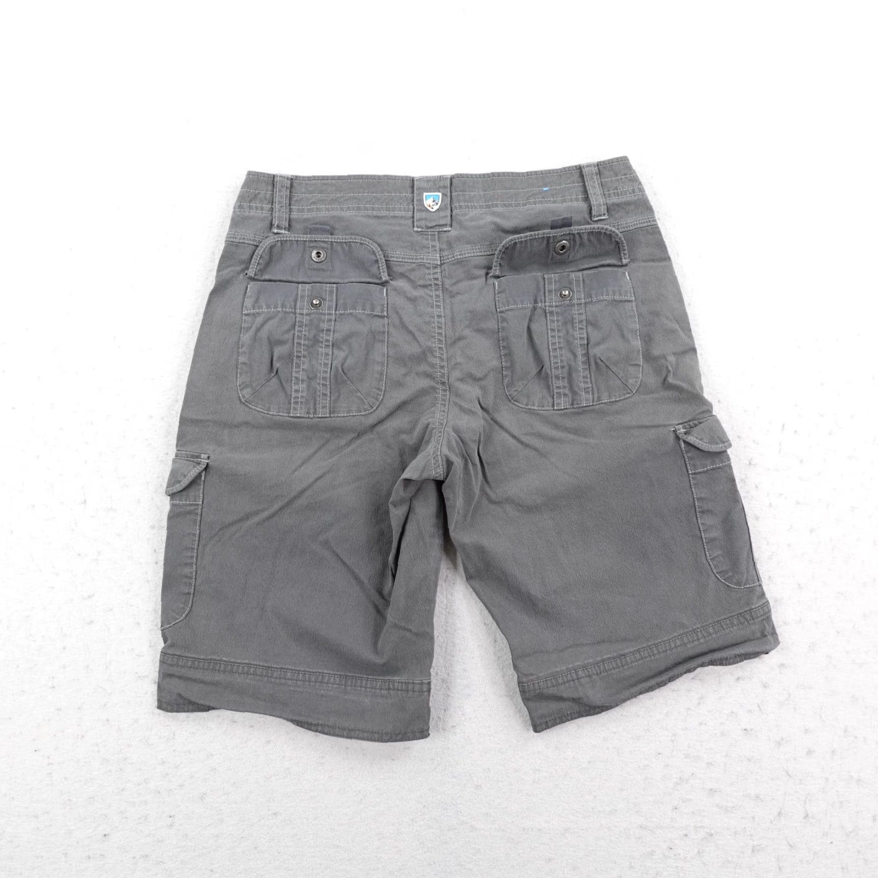 Vintage KUHL Cargo Shorts Women 6 Gray Outdoor Hiking Stretch Pockets Flat Front 9in Inseam Womens Size 28" / US 6 / IT 42 - 5 Thumbnail