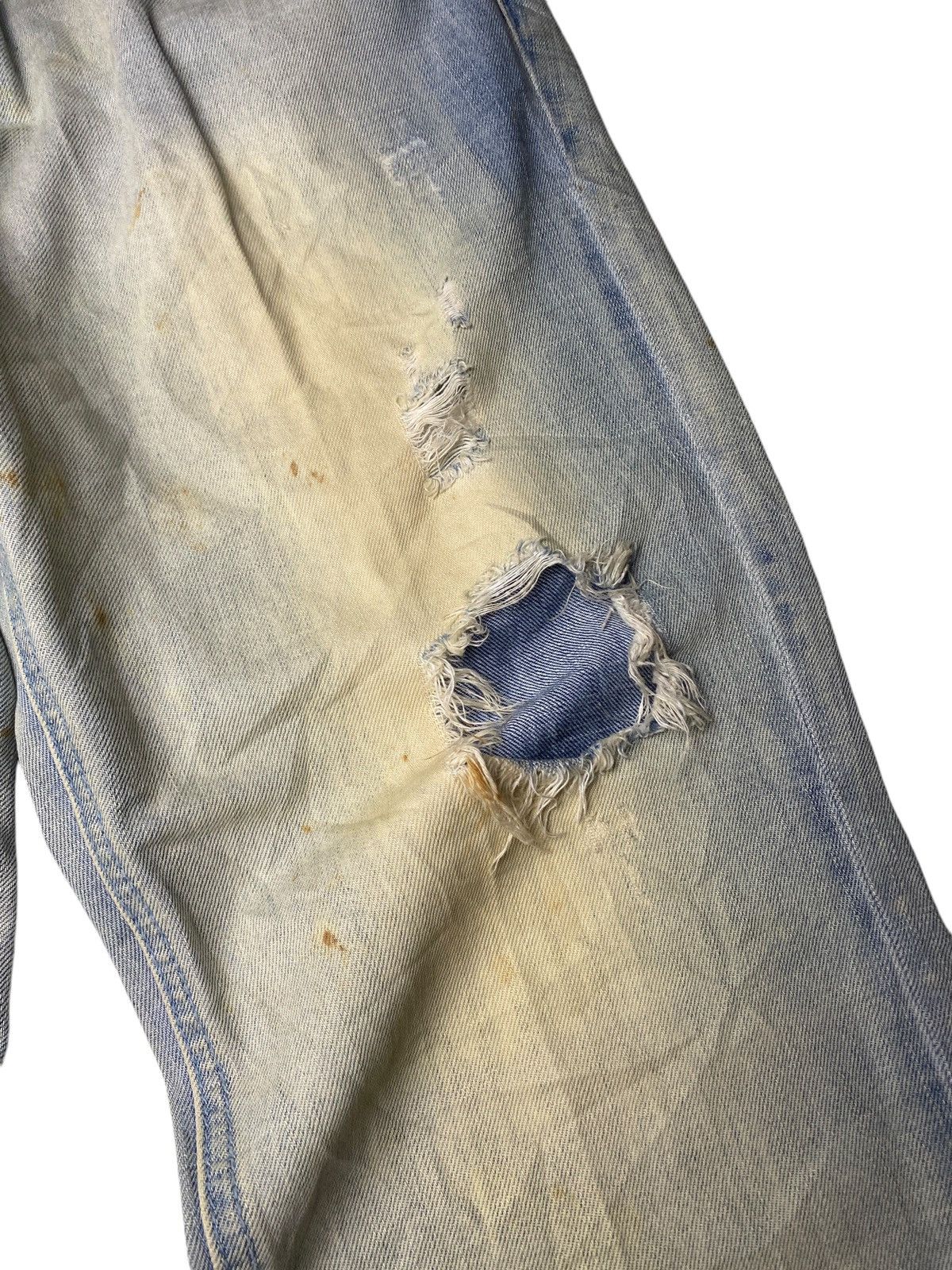 If Six Was Nine 2000's Bang Bang Mudwash Distressed Zip Jeans Size US 29 - 6 Thumbnail