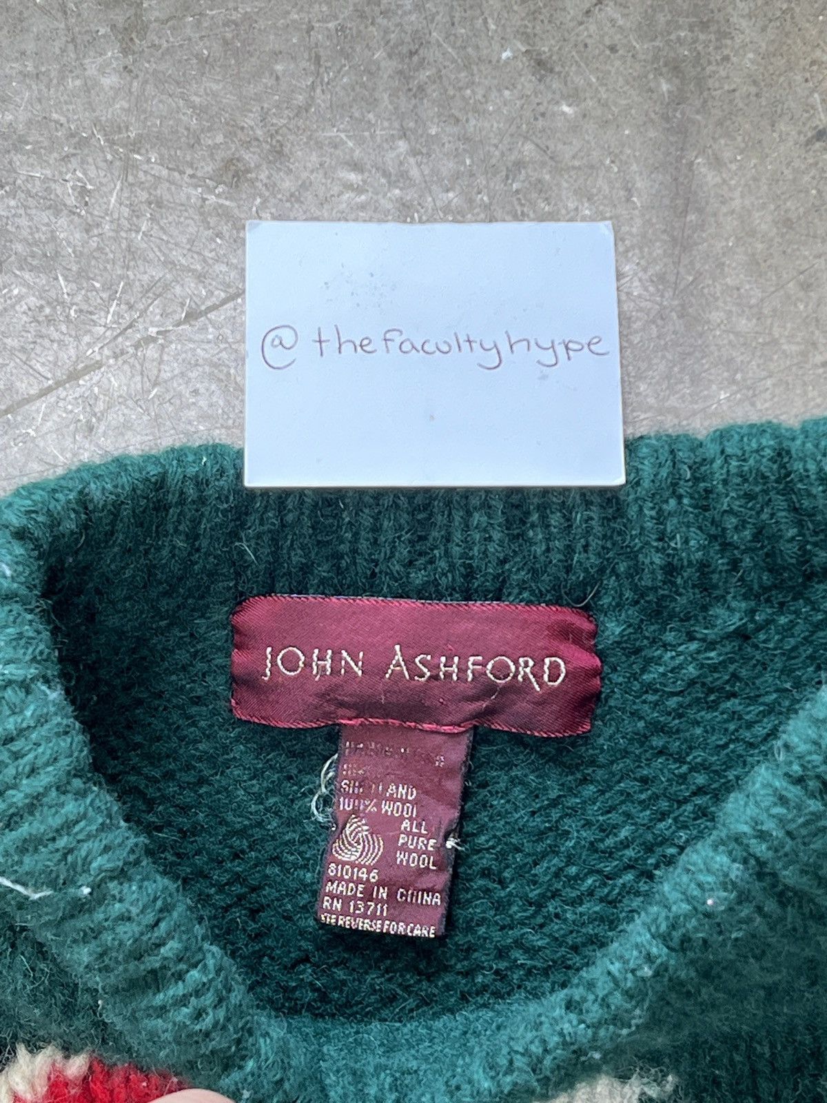 Vintage Vintage John Ashford Knit Wool Sweater XL Size US XL / EU 56 / 4 - 3 Thumbnail