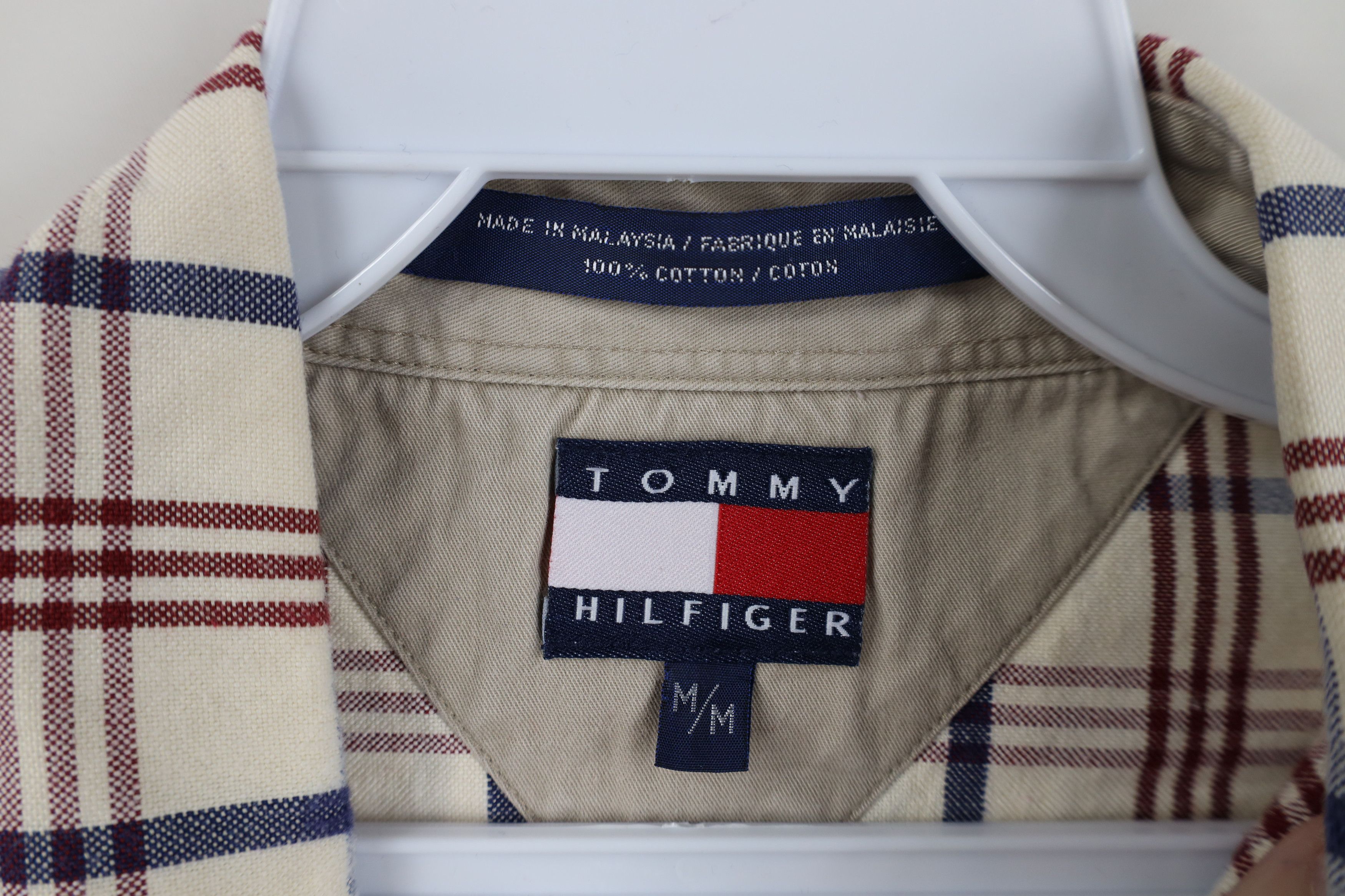 Tommy Hilfiger Vintage 90s Tommy Hilfiger Cotton Oxford Button Down Shirt Size US M / EU 48-50 / 2 - 7 Thumbnail