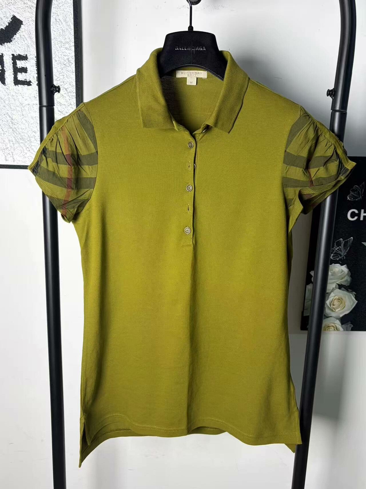 Burberry Burberry Plaid White Polo m Men Size US M / EU 48-50 / 2 - 1 Thumbnail