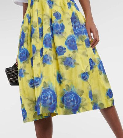 Marni o1w1db10125 Floral Print Midi Skirt in Multicolor Size 30" / US 8 / IT 44 - 4 Thumbnail
