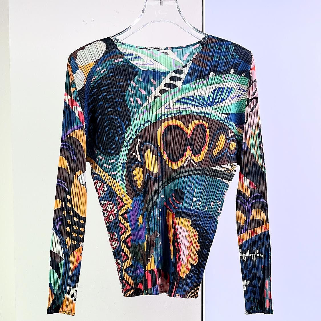 Pleats Please Issey Miyake PLEATS PLEASE ISSEY MIYAKE Abstract Print Top Size 3 Size M / US 6-8 / IT 42-44 - 1 Thumbnail