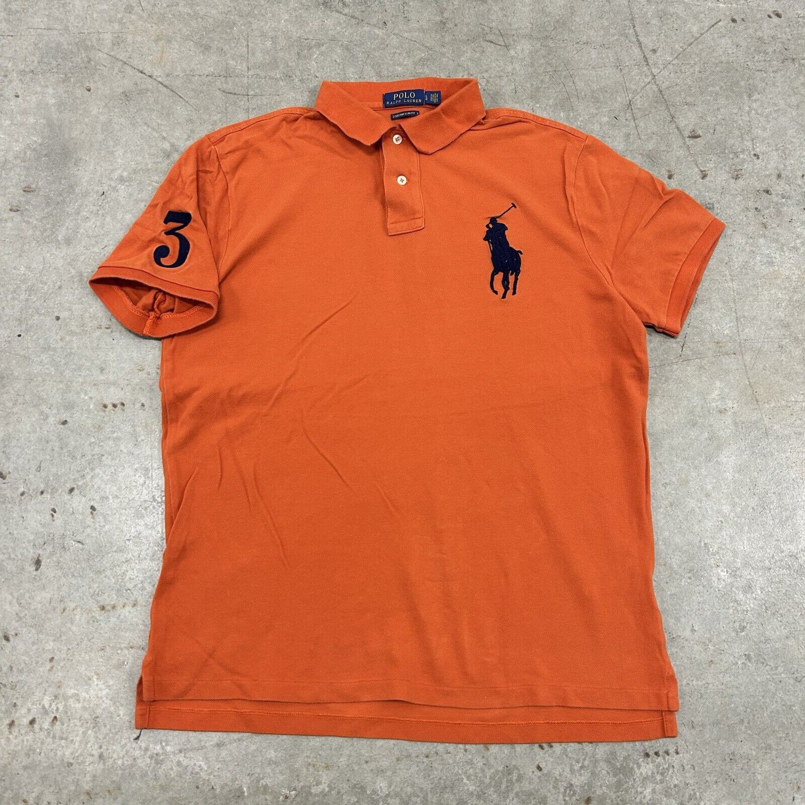 Polo Ralph Lauren × RRL Ralph Lauren × Ralph Lauren Polo Ralph Lauren Big Pony Rugby 3 Orange T Shirt Size Large Size US L / EU 52-54 / 3 - 1 Thumbnail