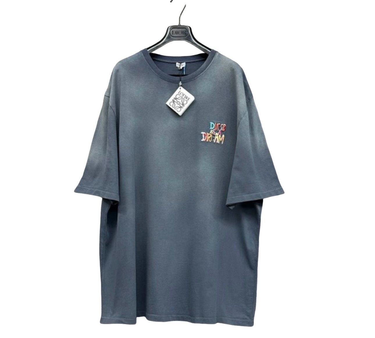 Loewe Loewe Washed Logo Embroidered T-Shirt XL Size US XL / EU 56 / 4 - 1 Thumbnail