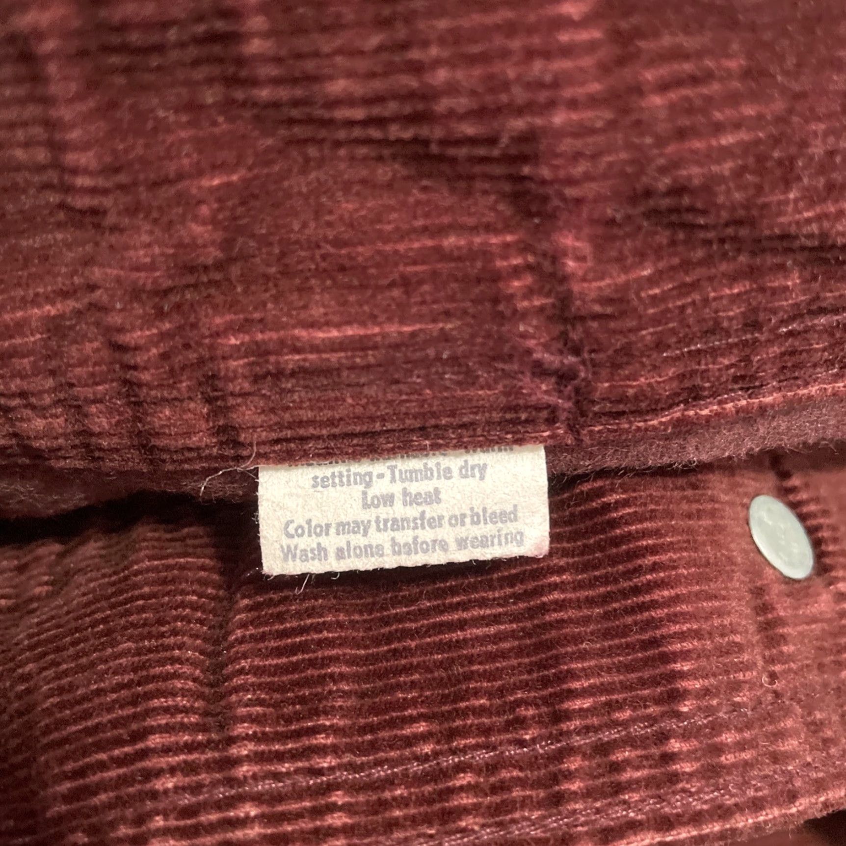 Levi's VINTAGE Levi's Corduroy Flare Pants Tail Cinch Back 23x33 Auburn Red 1970s Mens Girls Womens Size 40" / US 18 - 7 Thumbnail