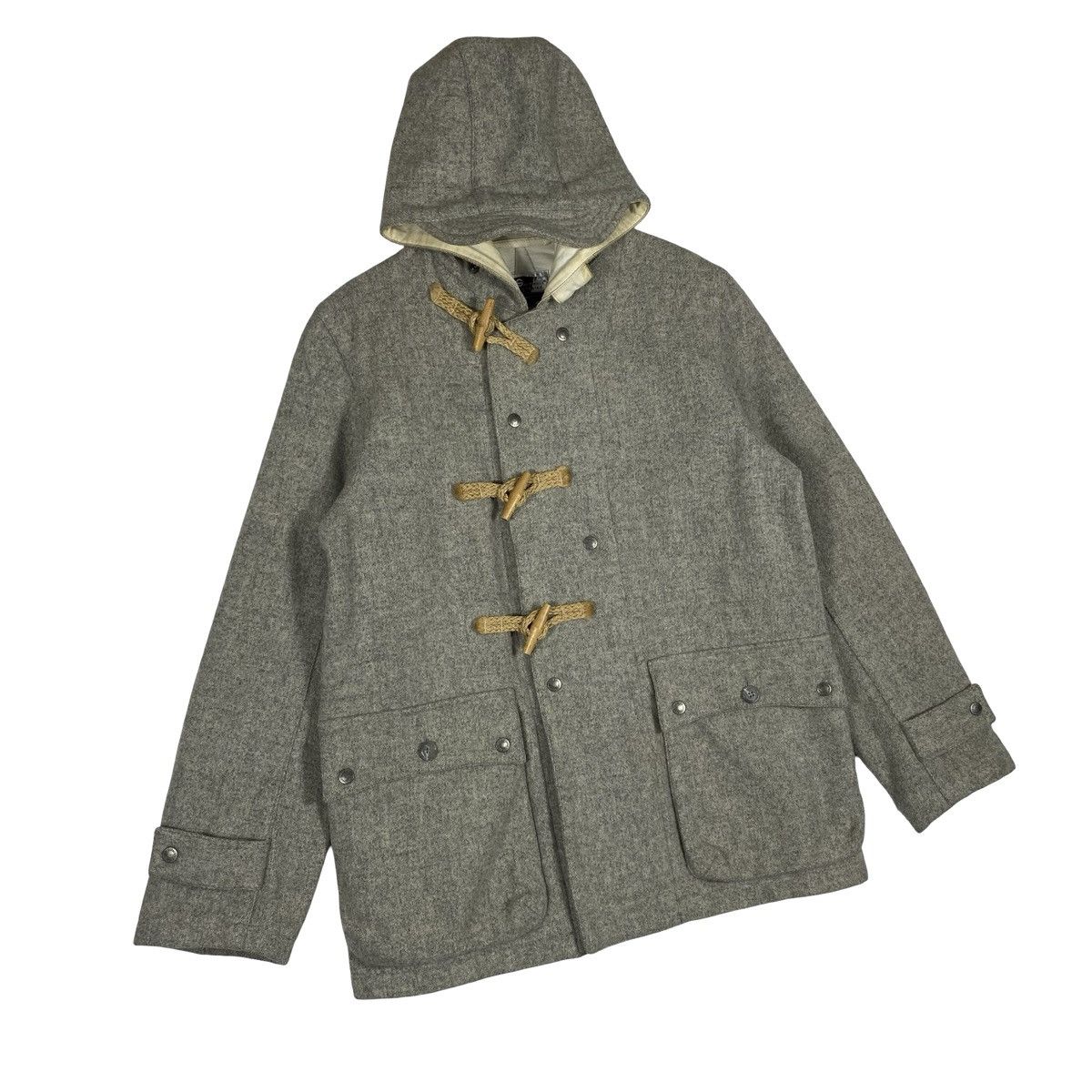Engineered Garments Vintage Engineered Garments Wool Duffle Coat Grey Melange Size US M / EU 48-50 / 2 - 3 Thumbnail