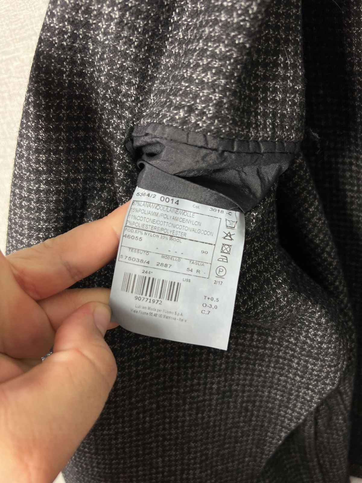 Luigi Bianchi L.B.M 1911 Lubiam Uomo Blazer Jacket Size 54R Size 44R - 15 Thumbnail