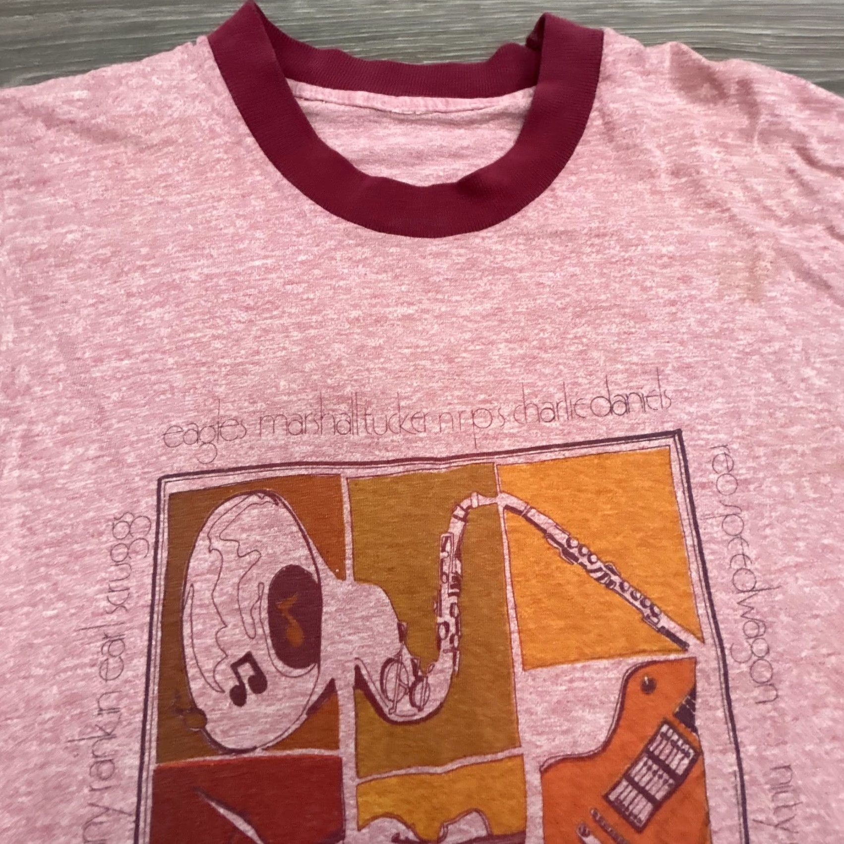 Vintage VINTAGE Miami River Music Festival Shirt Mens S Ringer Fleetwood Mac Eagles 1975 Size US S / EU 44-46 / 1 - 5 Thumbnail