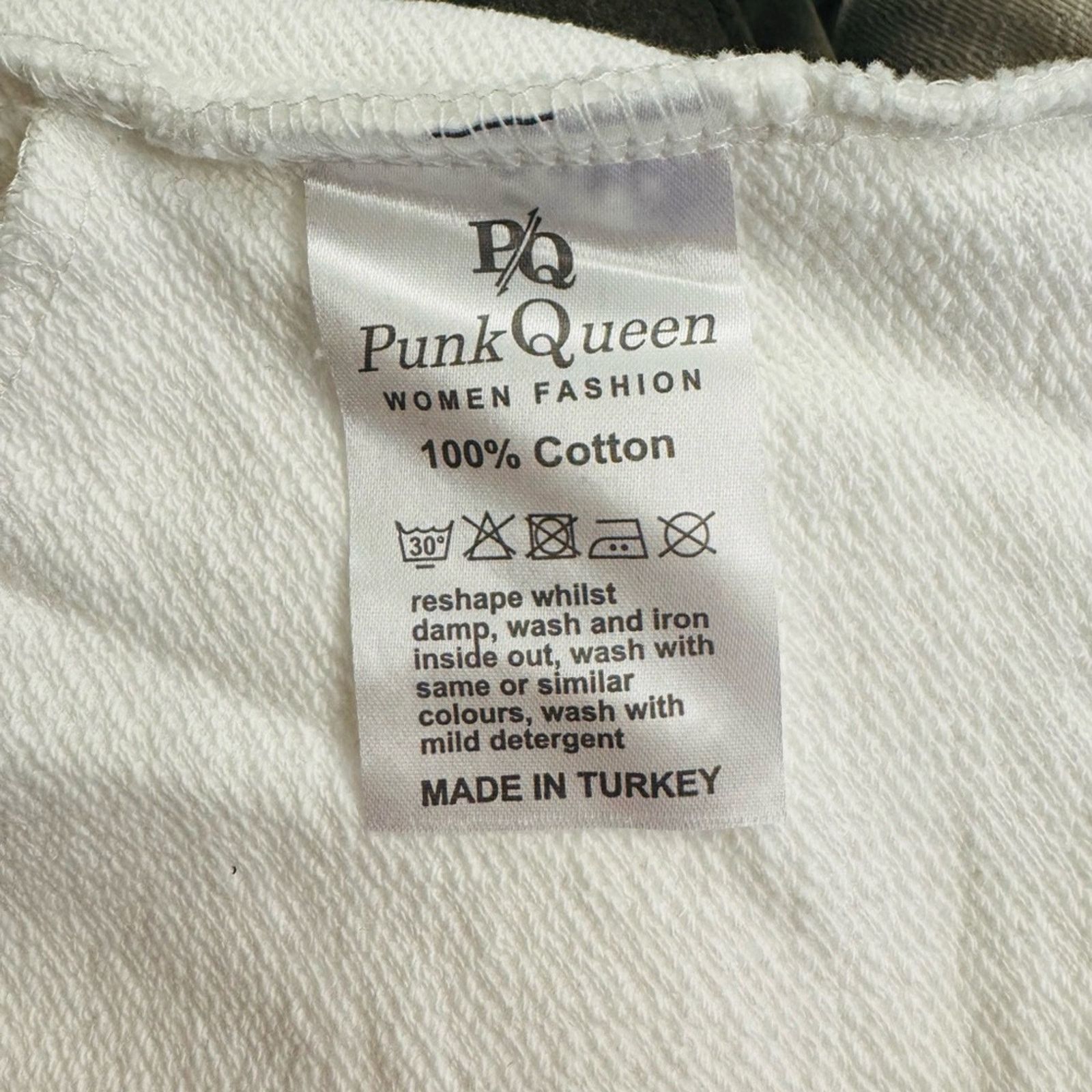 Other Punk Queen Women's White Cotton Tracksuit size S Size 27" / US 4 / IT 40 - 10 Thumbnail