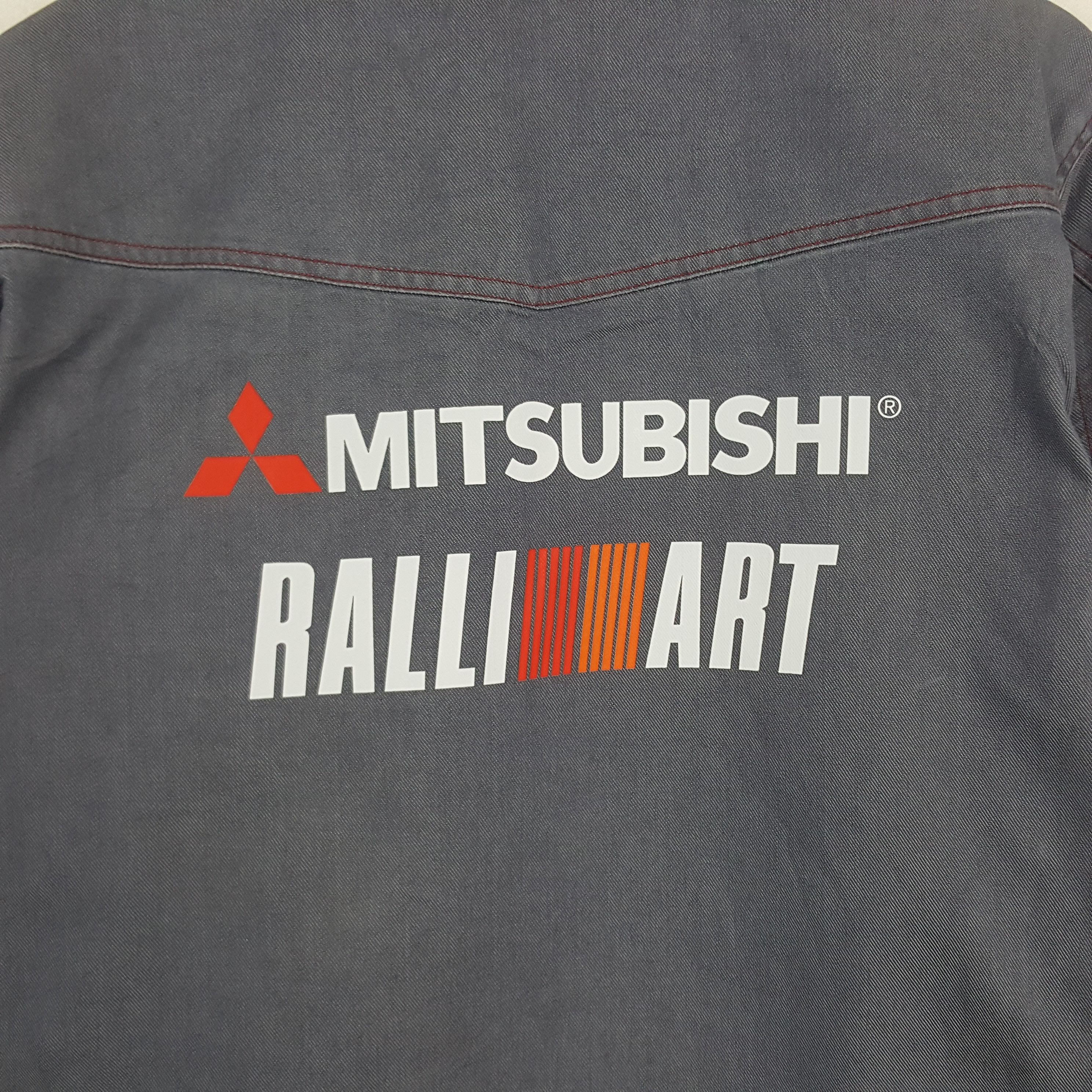 Japanese Brand × Vintage Vintage Mitsubishi RalliArt Racing Custom Uniform Jacket Size US M / EU 48-50 / 2 - 2 Thumbnail